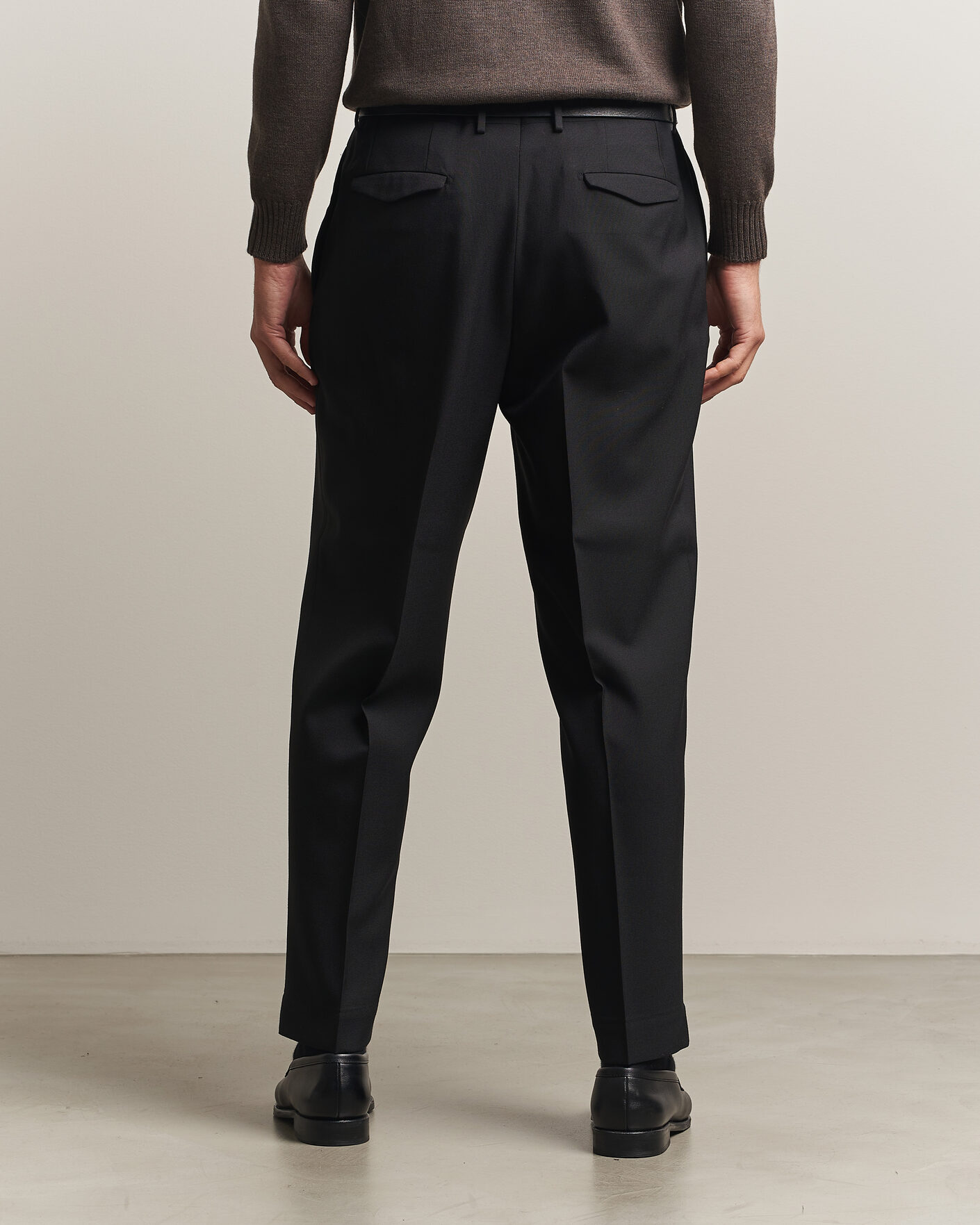 Herre | Bukser | Santaniello | Wool Trousers Black