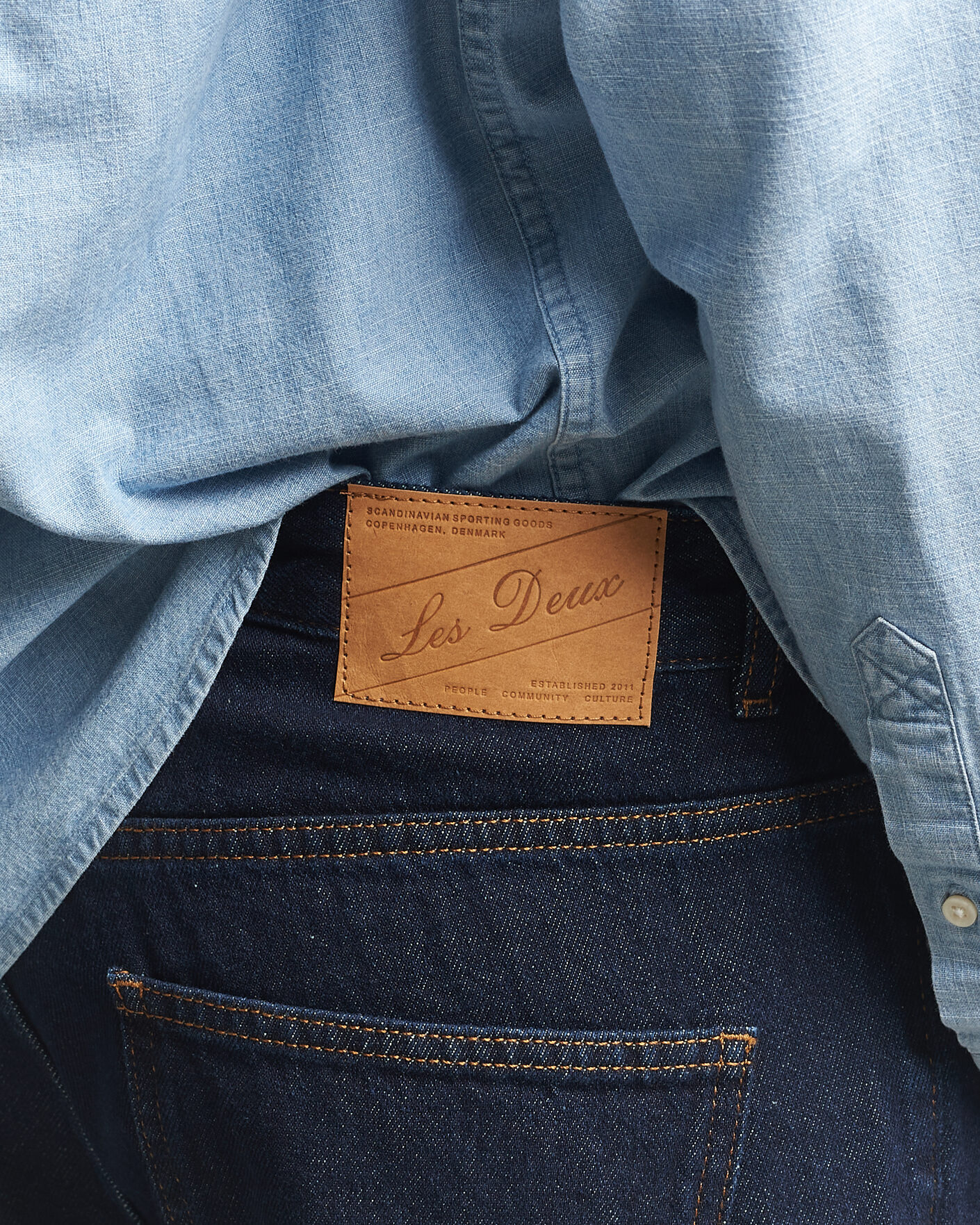 Herre | Jeans | LES DEUX | Ryder Jeans Dark Indigo Wash