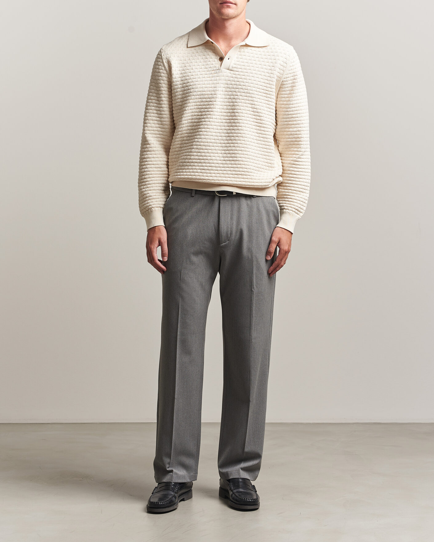 Herre | Bukser | LES DEUX | Como Solid Slack Pants Grey Melange