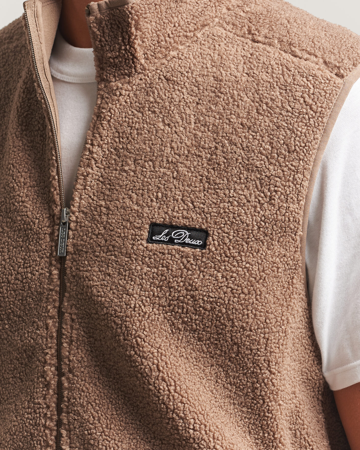 Herre | Veste | LES DEUX | Patch Teddy Vest Caribou