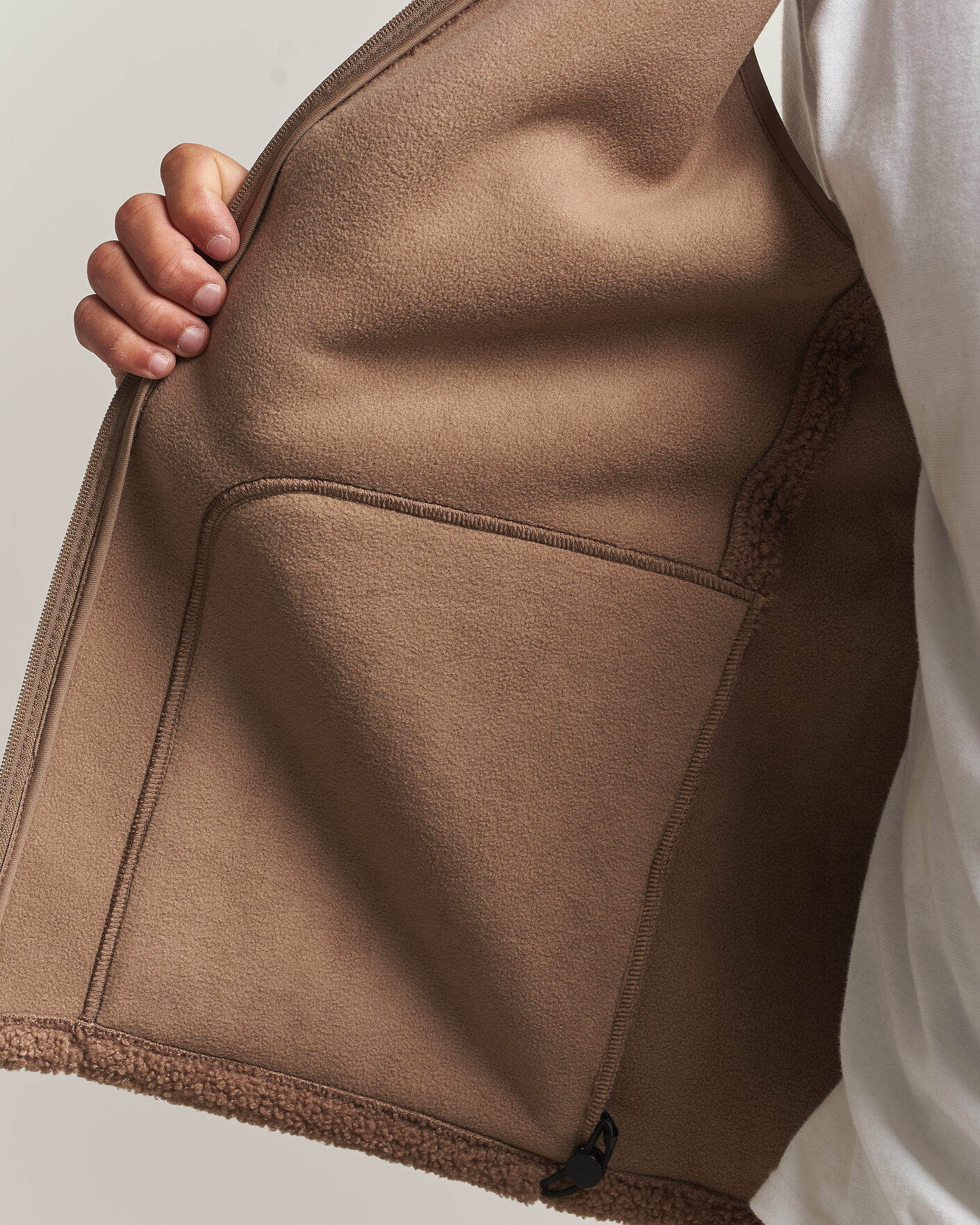 Herre | Veste | LES DEUX | Patch Teddy Vest Caribou