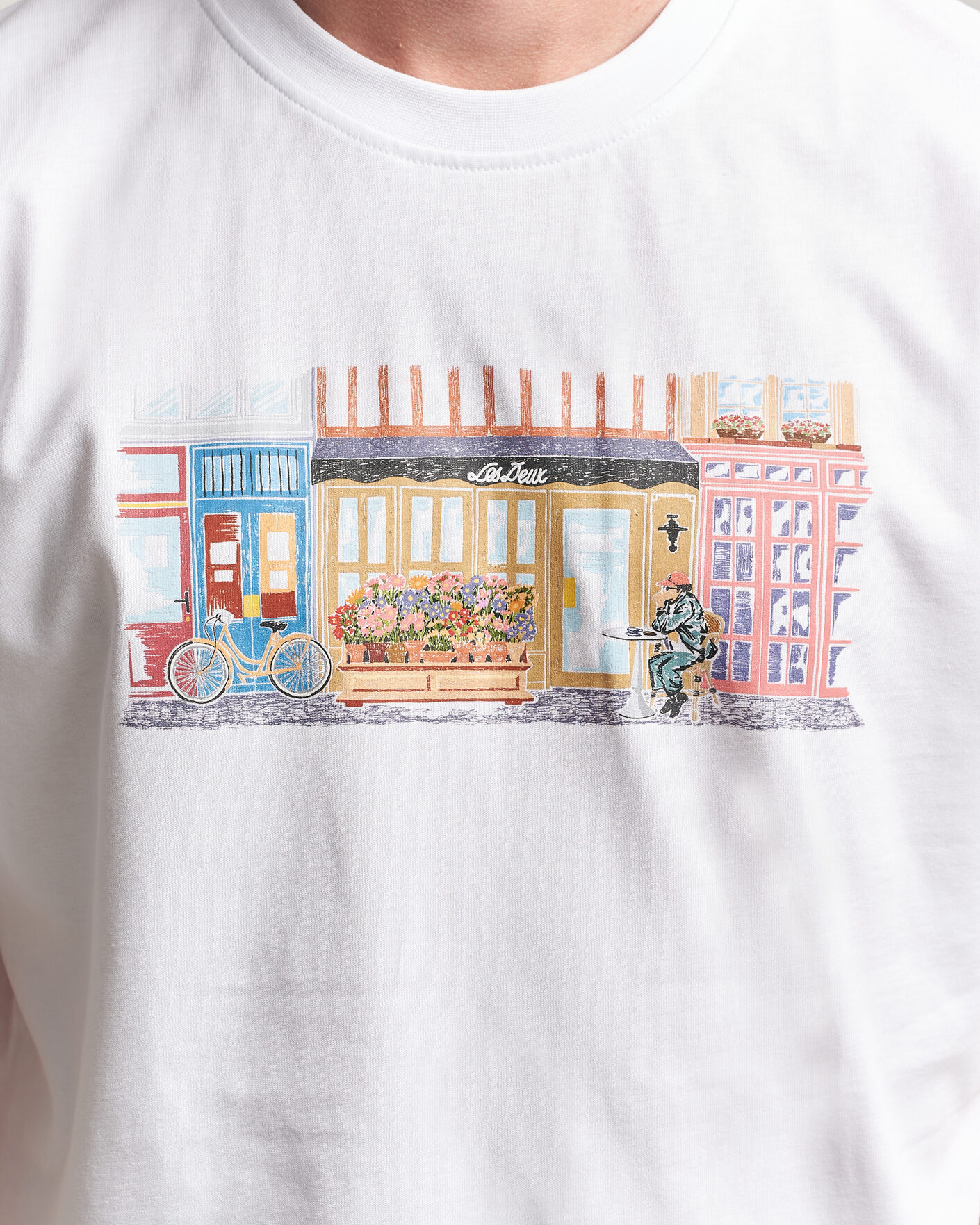 Herre | T-Shirts | LES DEUX | Market T-Shirt White