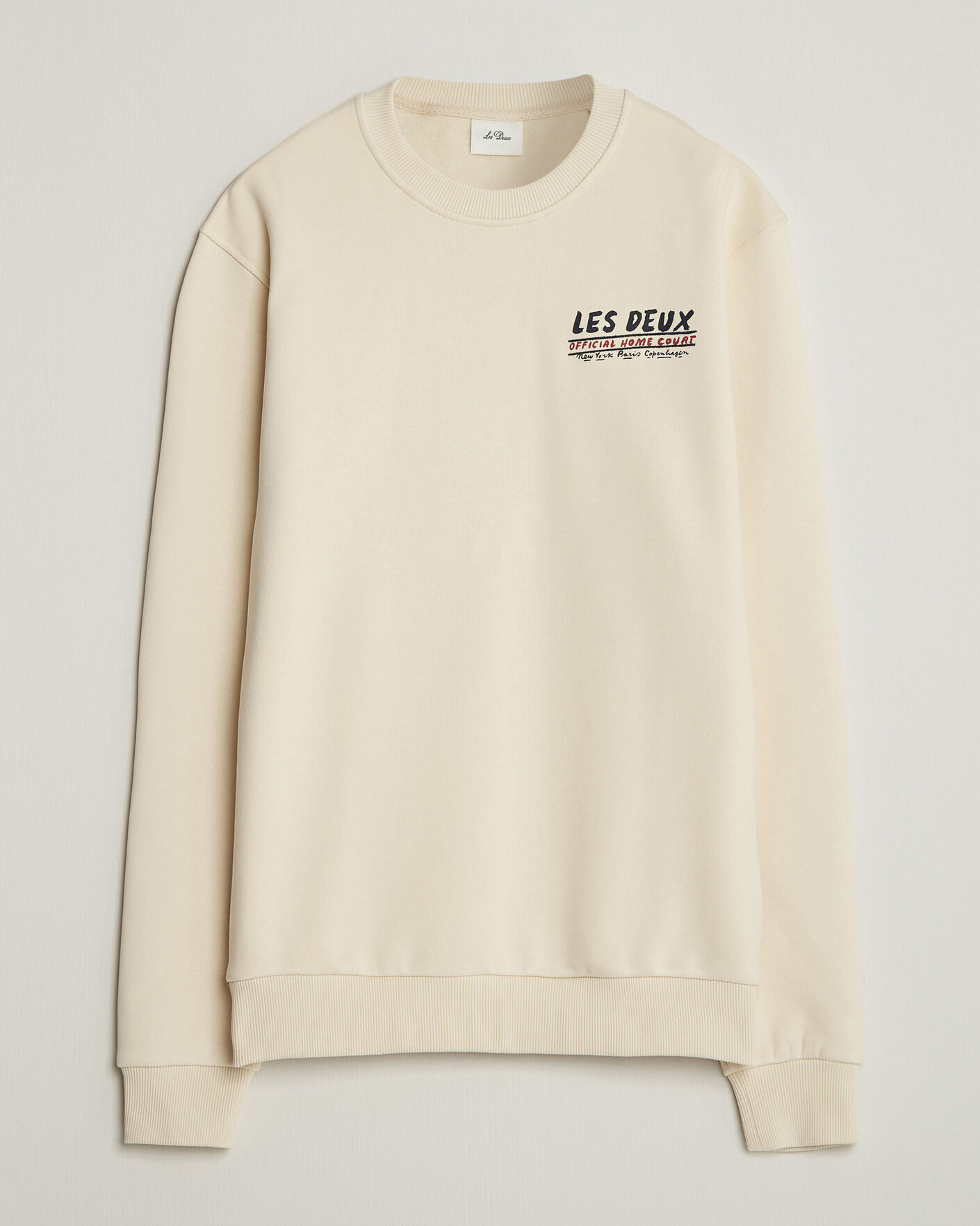 Herre | Trøjer | LES DEUX | Record Sweatshirt Ivory