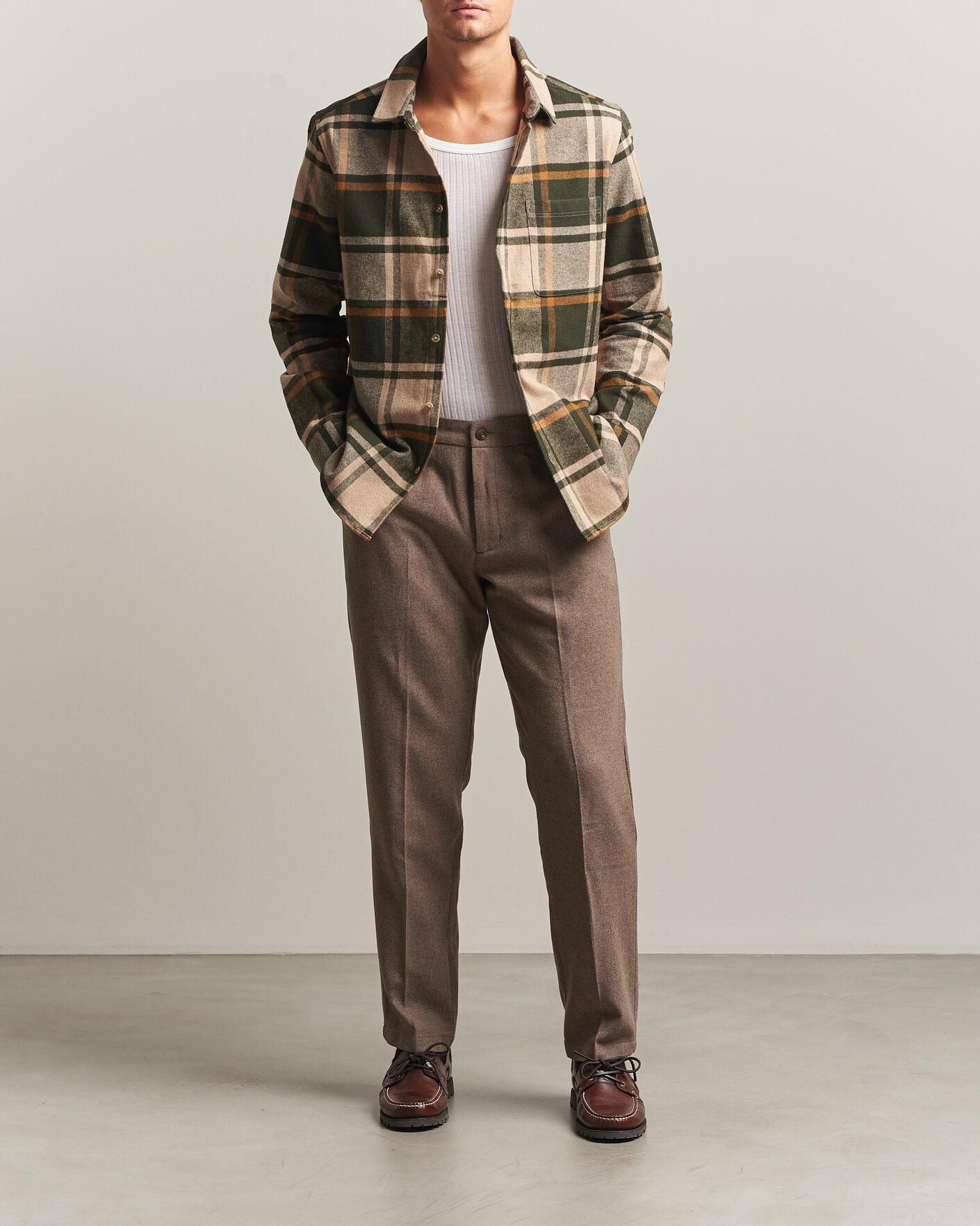 Herre | Bukser | LES DEUX | Wool Reg Suit Pants Caribou