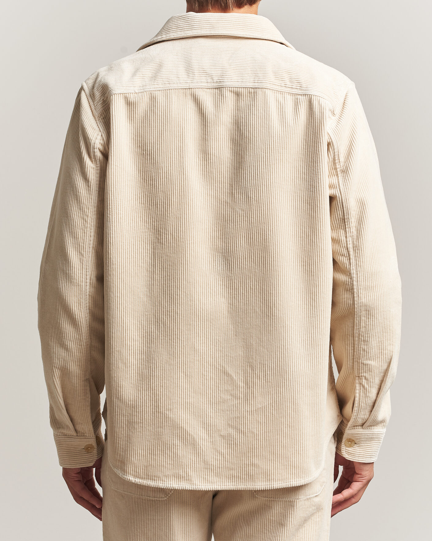 Herre | Skjorter | LES DEUX | Corduroy Overshirt Ivory