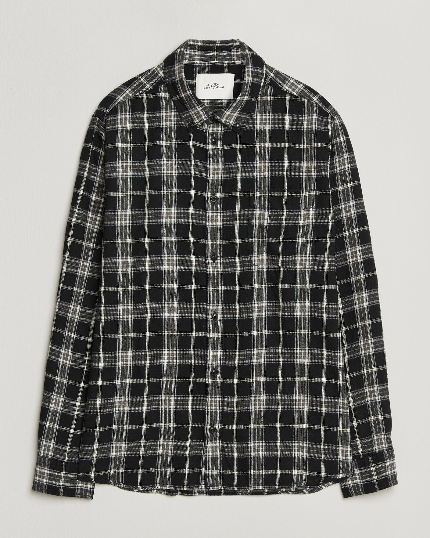 Herre | Skjorter | LES DEUX | Vintage Check Shirt Black