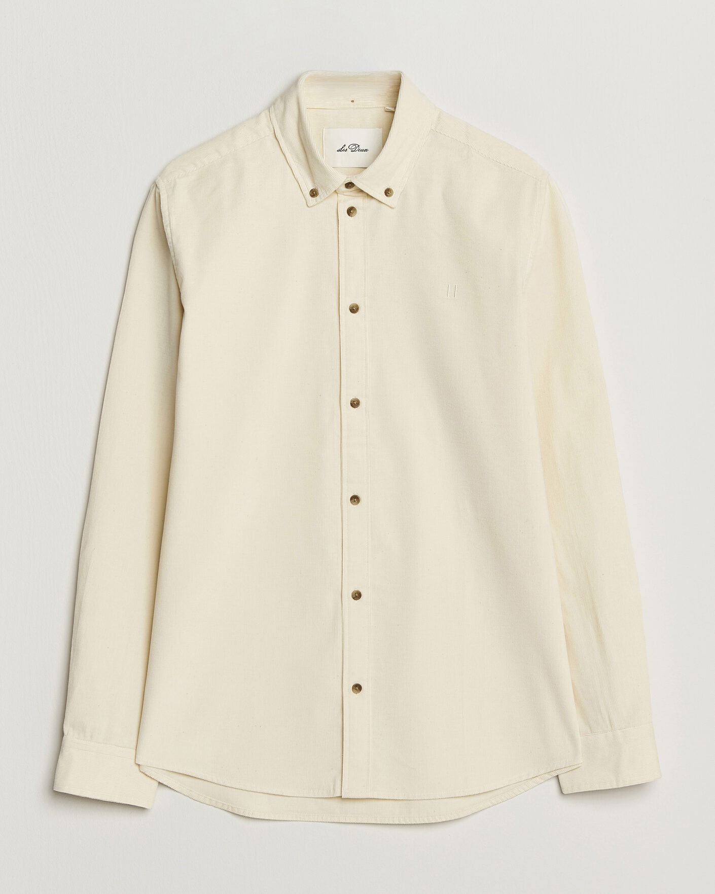 Herre | Skjorter | LES DEUX | Pinwale Corduroy Shirt Ivory