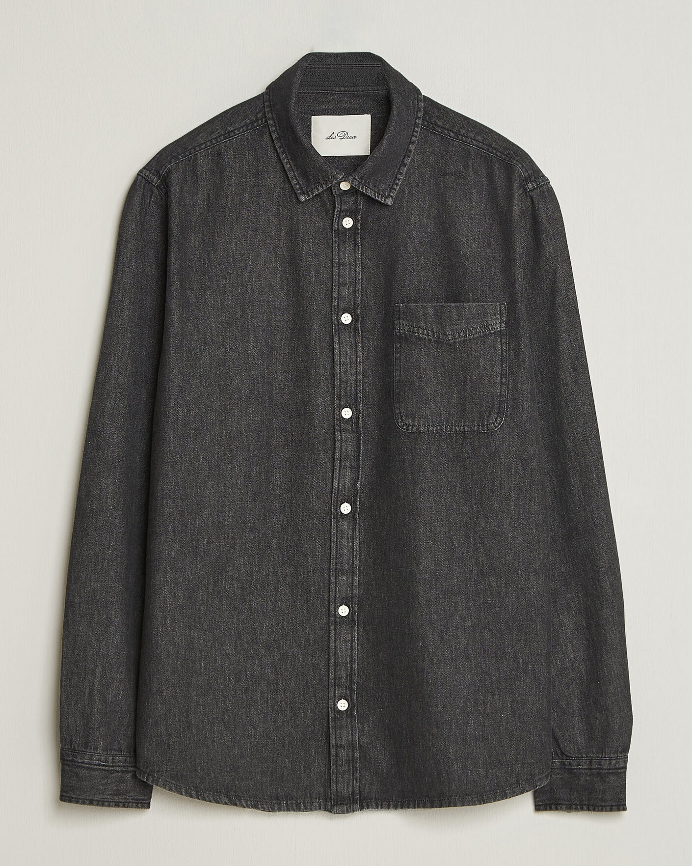 Herre | Skjorter | LES DEUX | Denim Shirt Black Wash