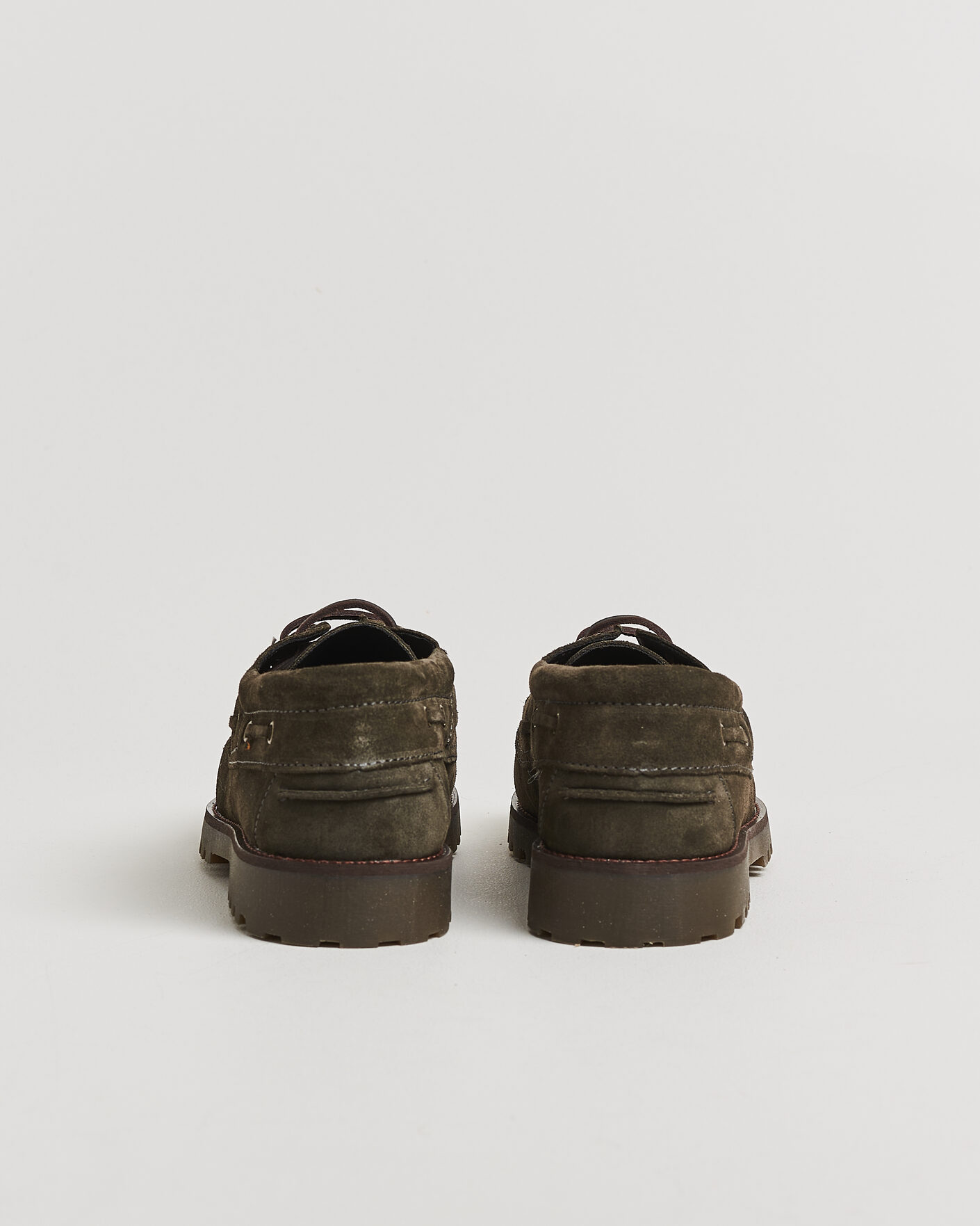 Herre | Loafers | LES DEUX | Suede Boatshoe Rosin Green