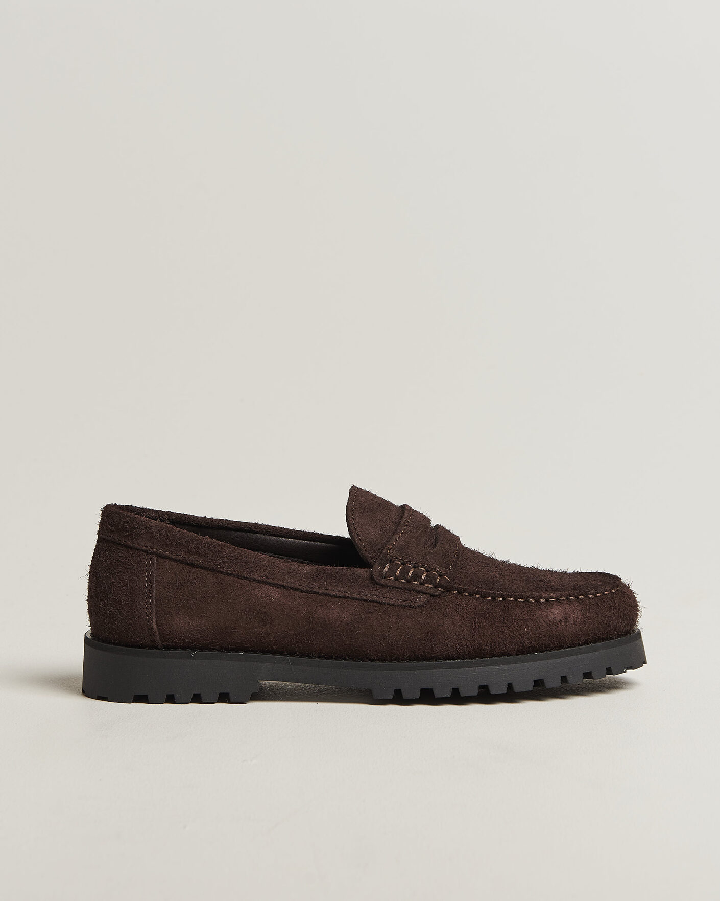 Herre | Loafers | LES DEUX | Hairy Suede Loafer Molé Brown