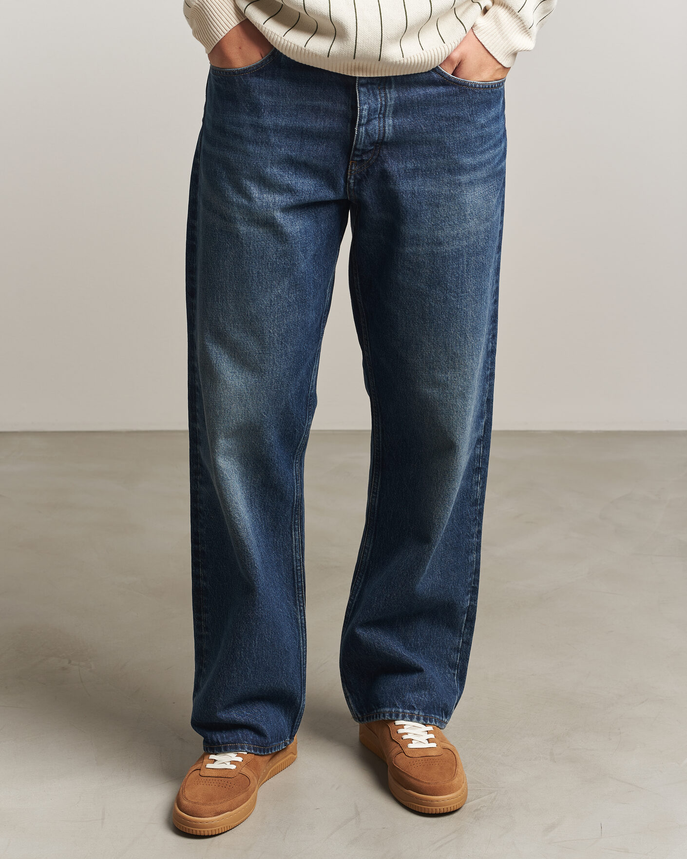 Herre | Sneakers | LES DEUX | Suede Sneaker Bone Brown
