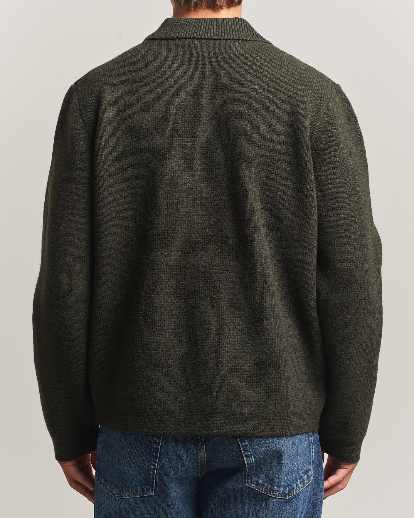 Herre | Trøjer | LES DEUX | Milano Knit Overshirt Rosin Green