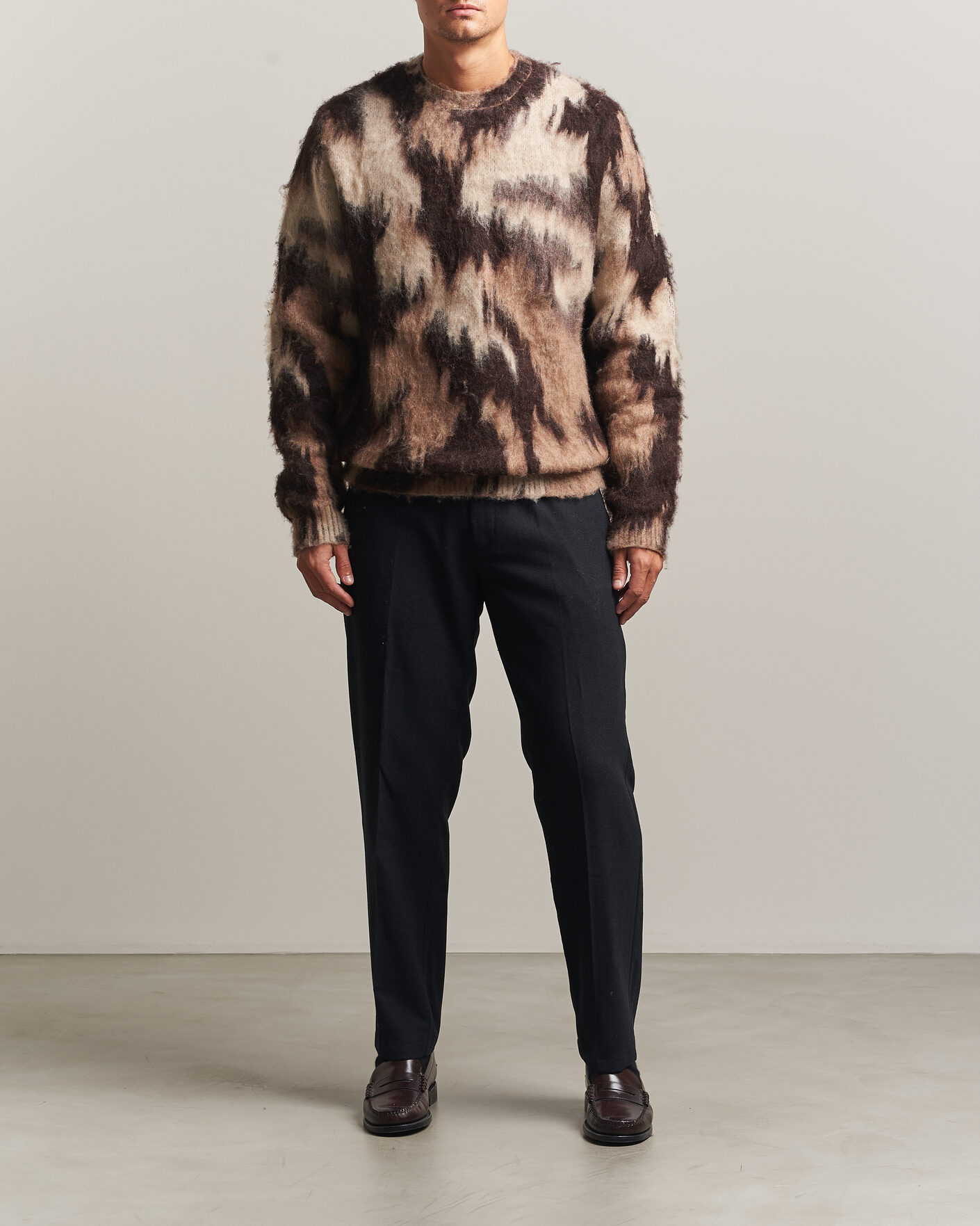 Herre | Trøjer | LES DEUX | Forrest Crewneck Knit Brown