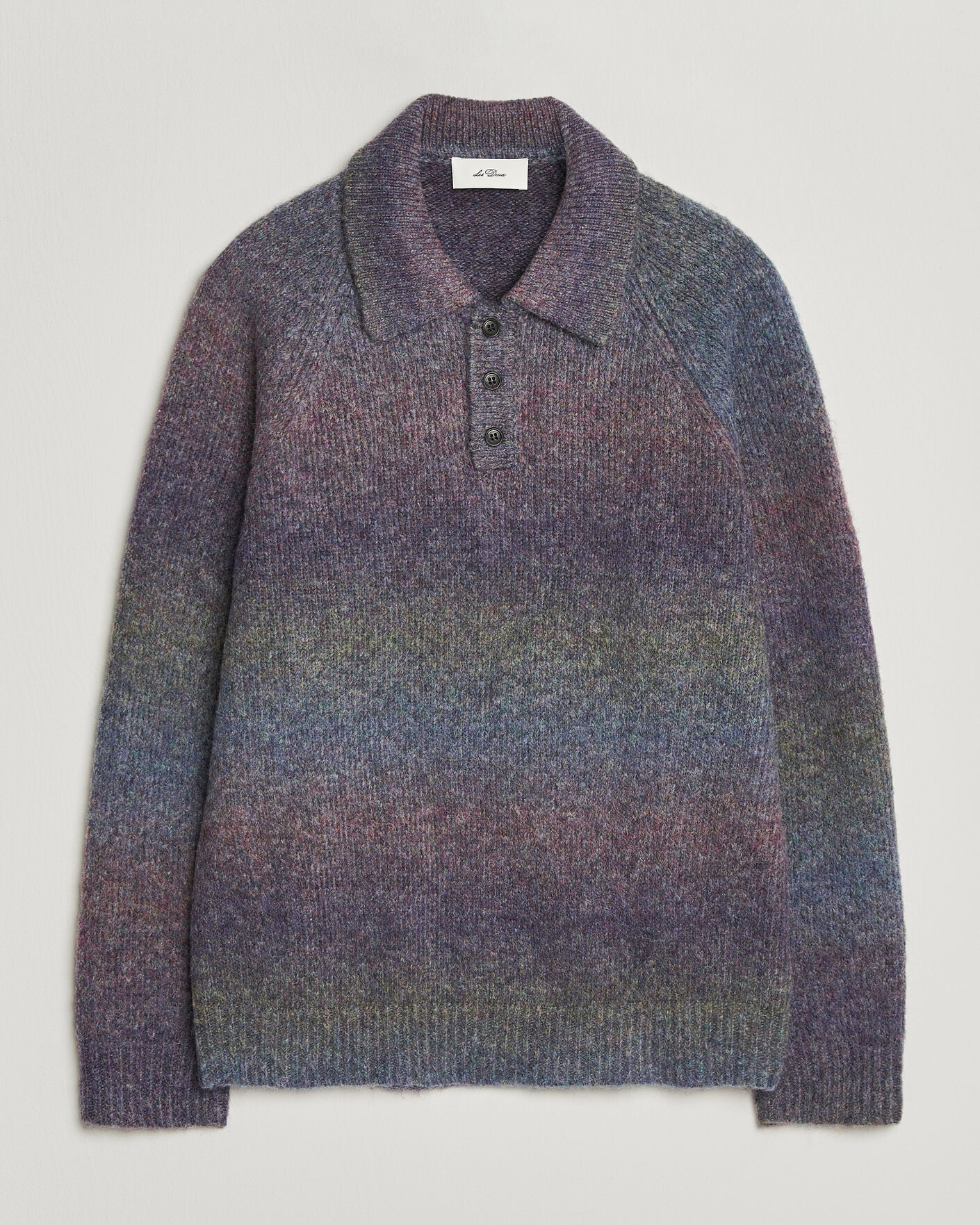 Herre | Trøjer | LES DEUX | Gradient Knitted Polo Spiced Plum