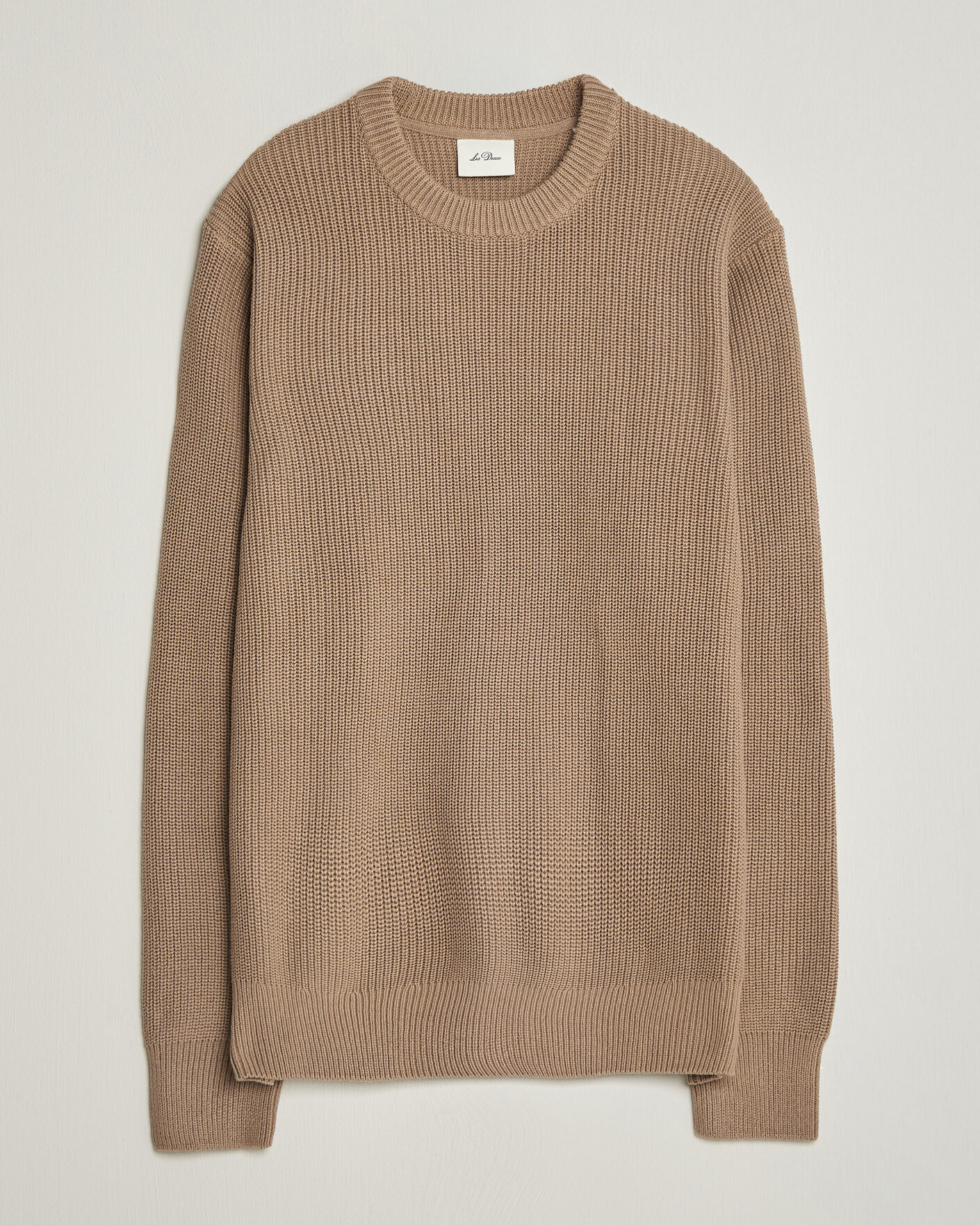Herre | Trøjer | LES DEUX | Rib Crewneck Knit Dark Sand