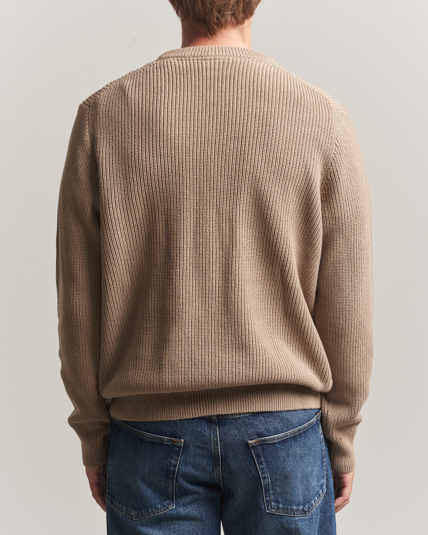 Herre | Trøjer | LES DEUX | Rib Crewneck Knit Dark Sand