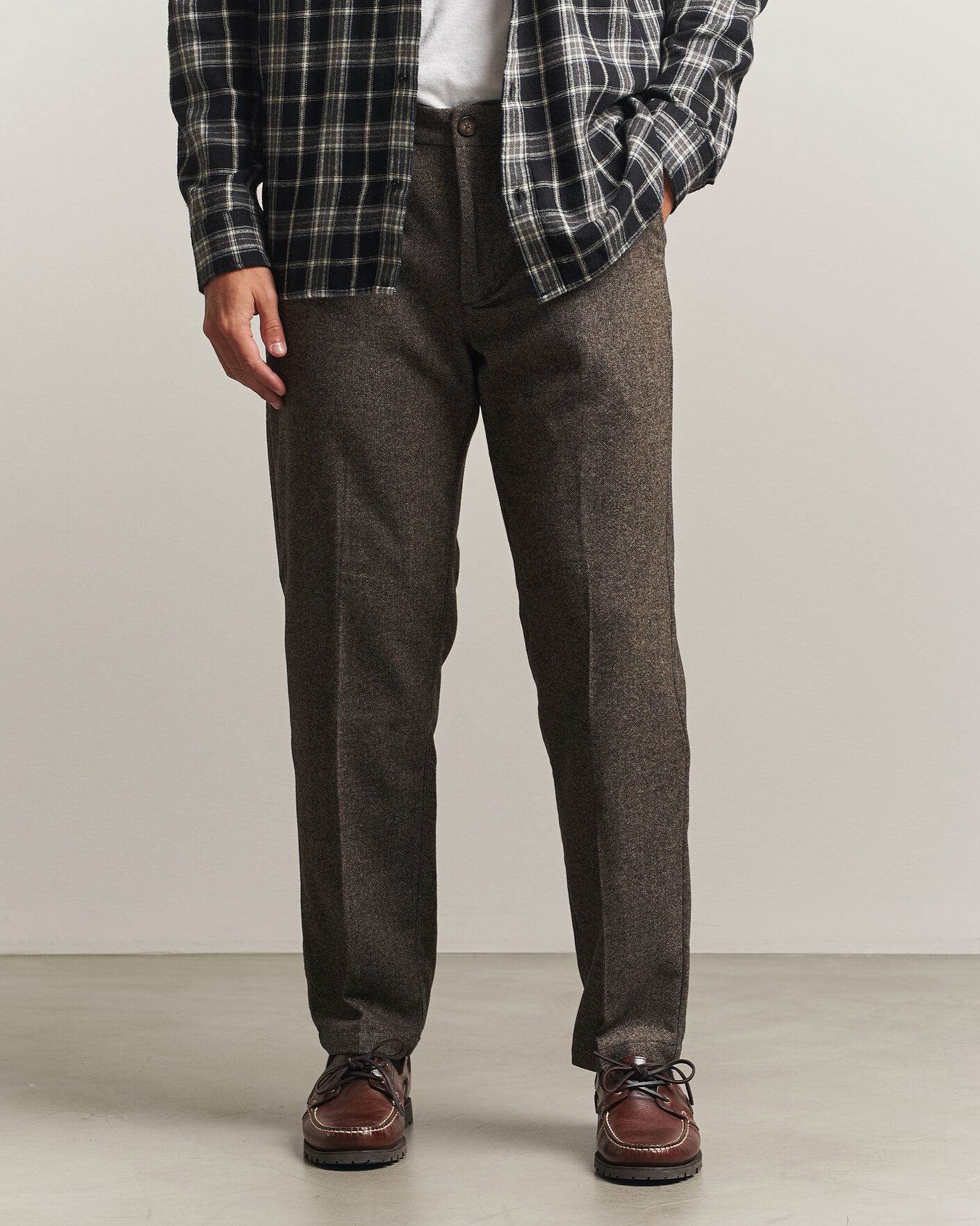 Herre | Bukser | LES DEUX | Wool Melange Reg Suit Pants Caribou