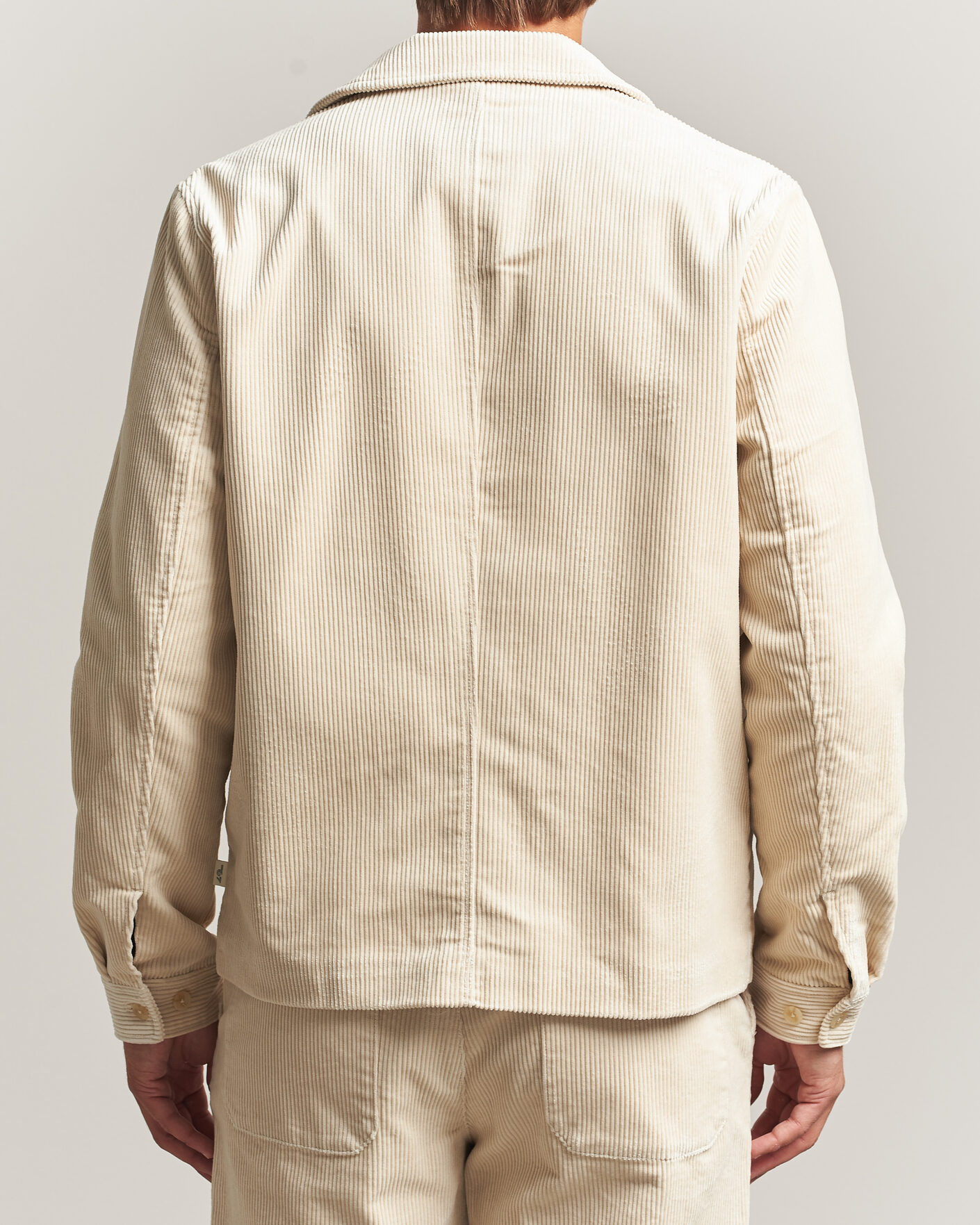 Herre | Jakker | LES DEUX | Corduroy Zipper Coach Jacket Ivory