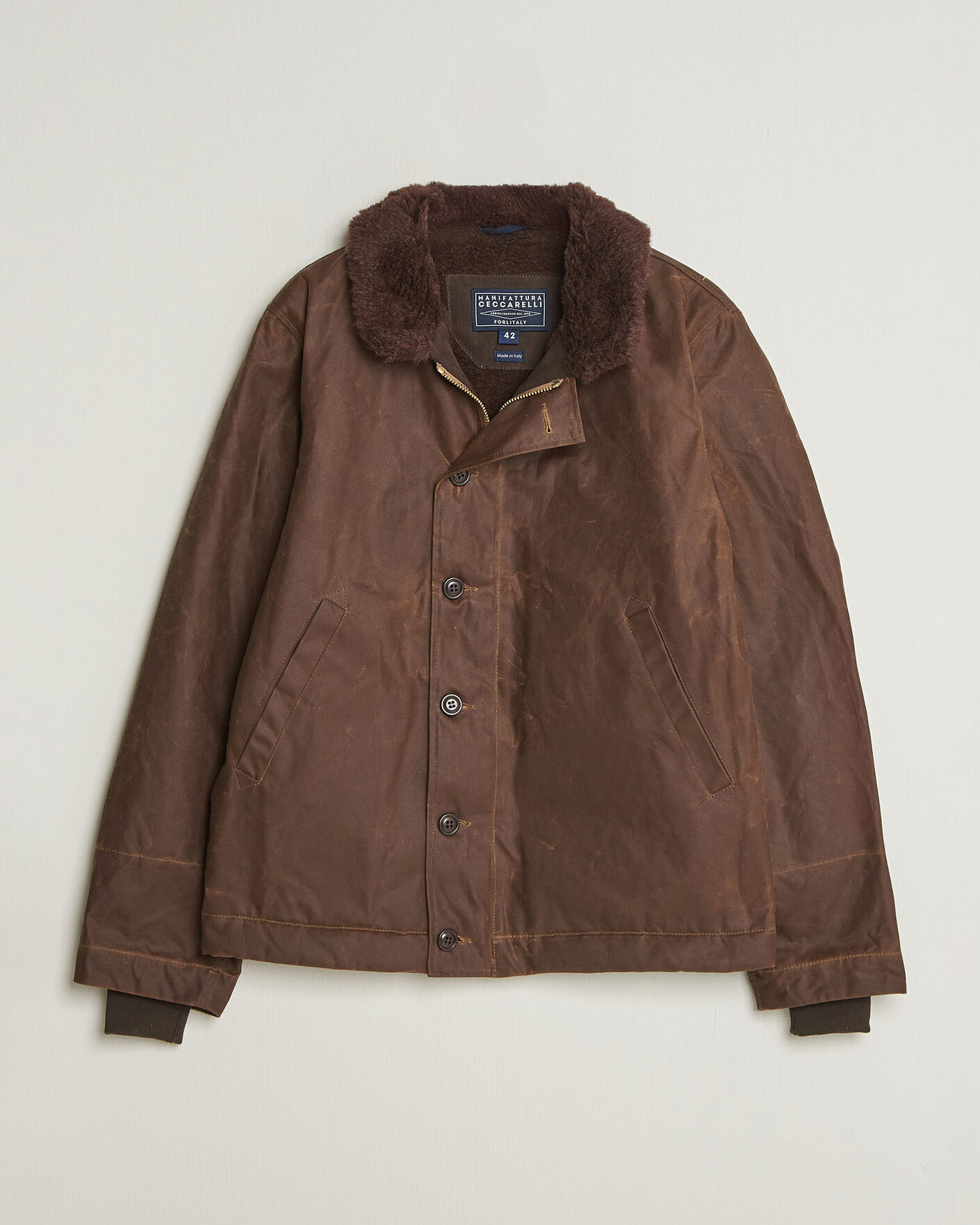 Herre | Jakker | Manifattura Ceccarelli | Deck Jacket Dark Tan