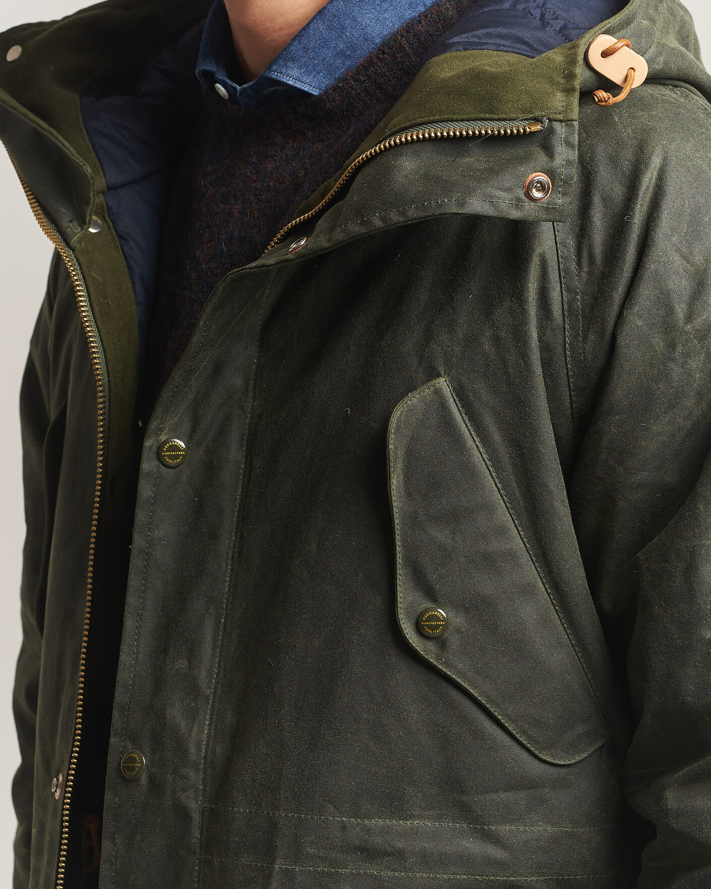 Herre | Jakker | Manifattura Ceccarelli | New Fisherman Parka Dark Green