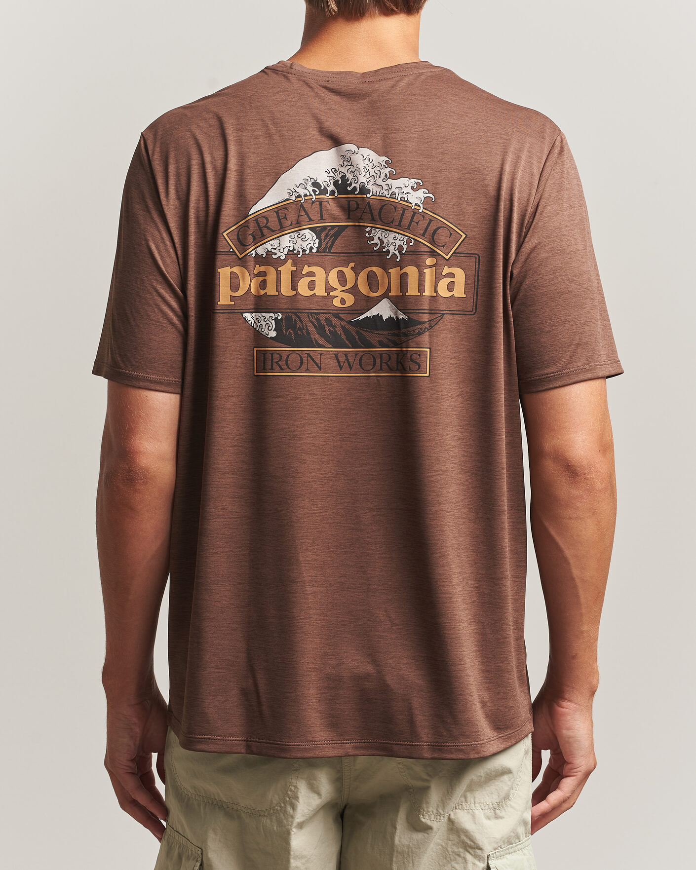 Herre | T-Shirts | Patagonia | Cap Cool Daily Shirt Berm Brown