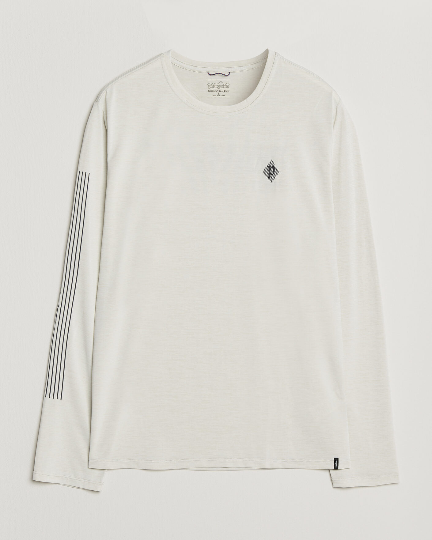 Herre | T-Shirts | Patagonia | Long Sleeve Cap Cool Shirt Dyno White