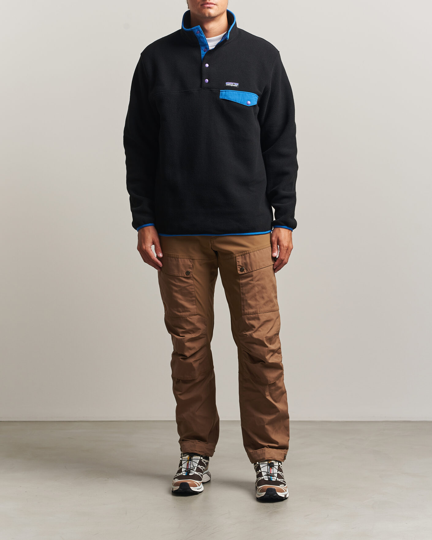 Herre | Trøjer | Patagonia | Synch Snap T Half Zip Fleece Black