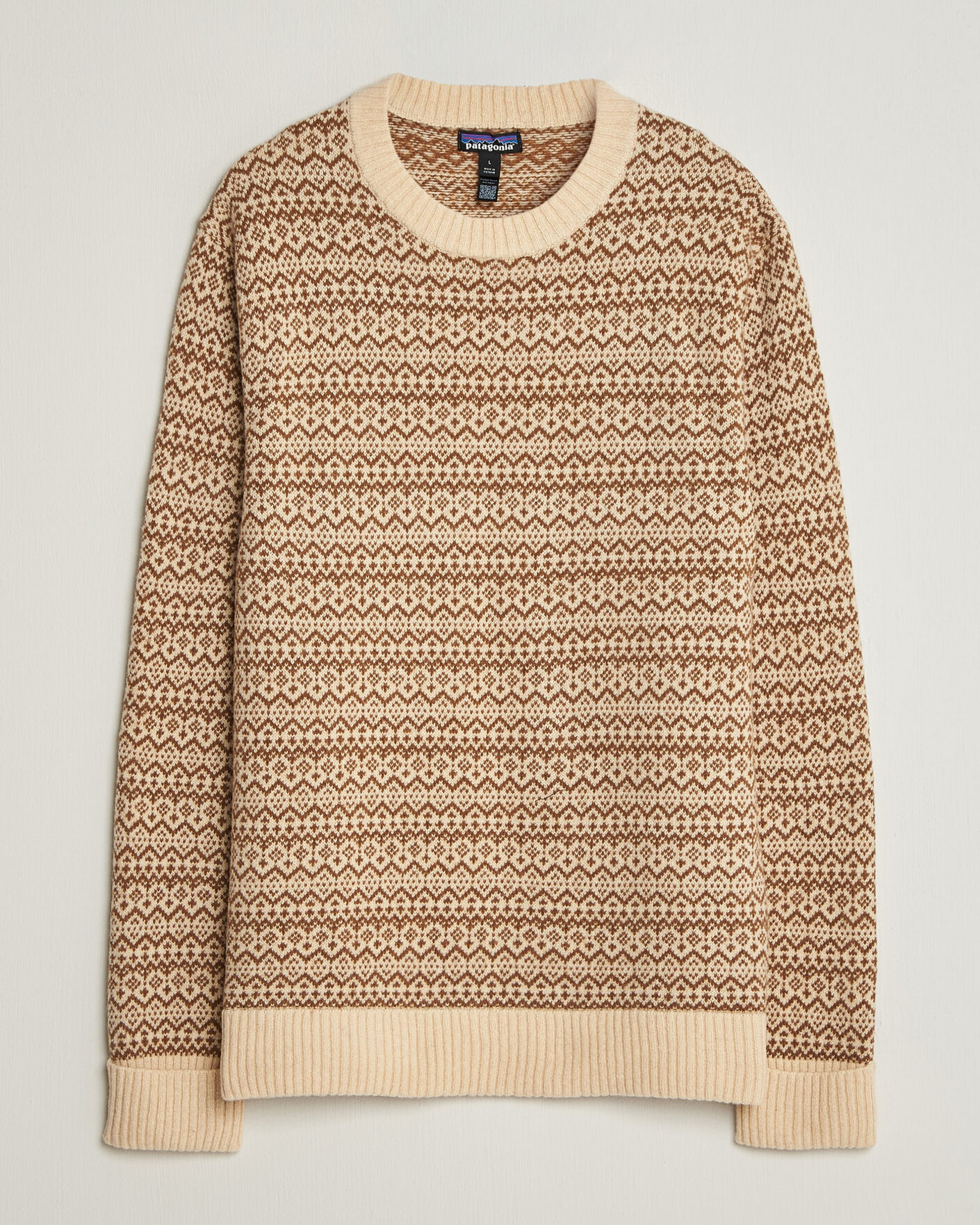 Herre | Trøjer | Patagonia | Recycled Wool Blend Sweater Snow Squail Natural