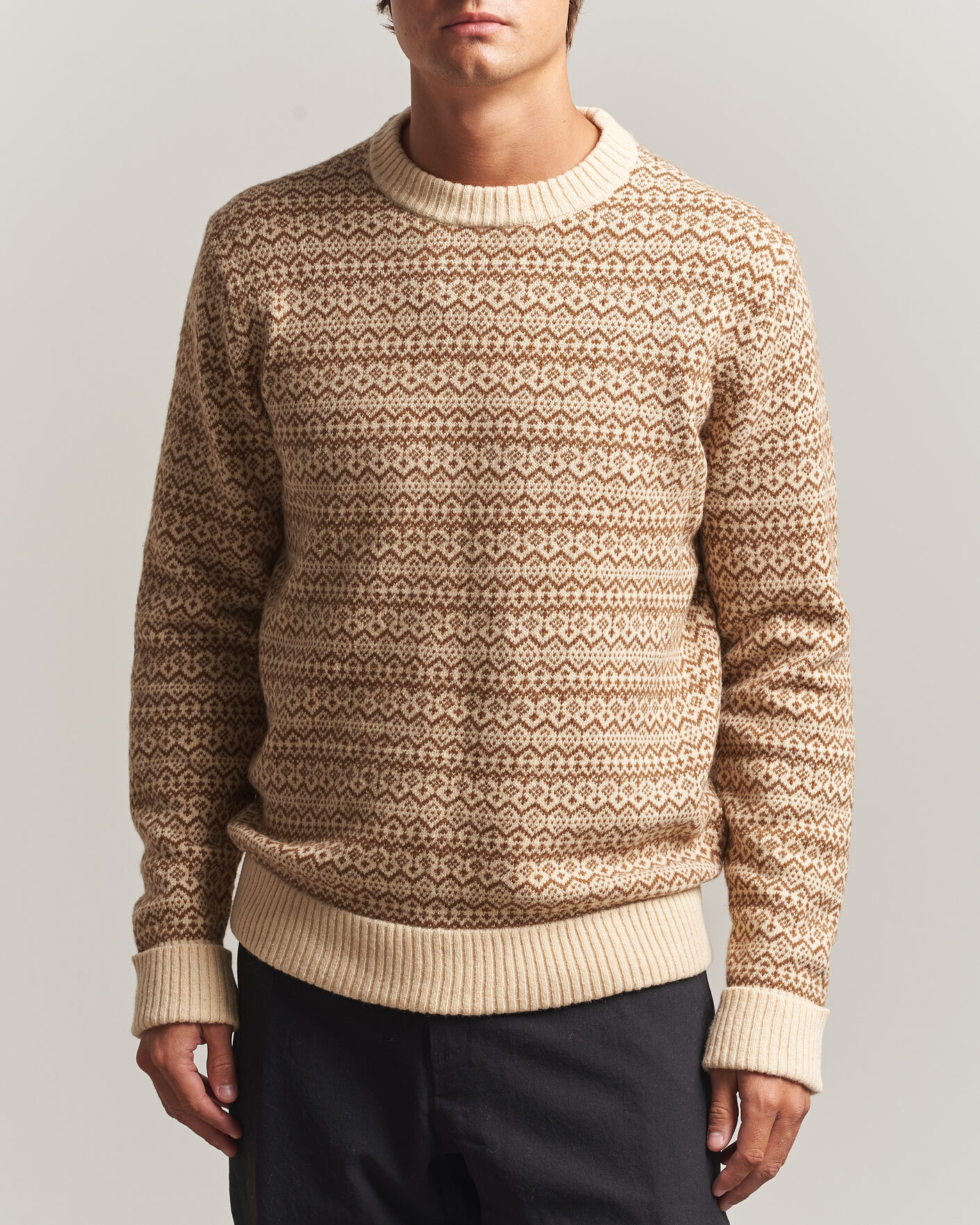 Herre | Trøjer | Patagonia | Recycled Wool Blend Sweater Snow Squail Natural