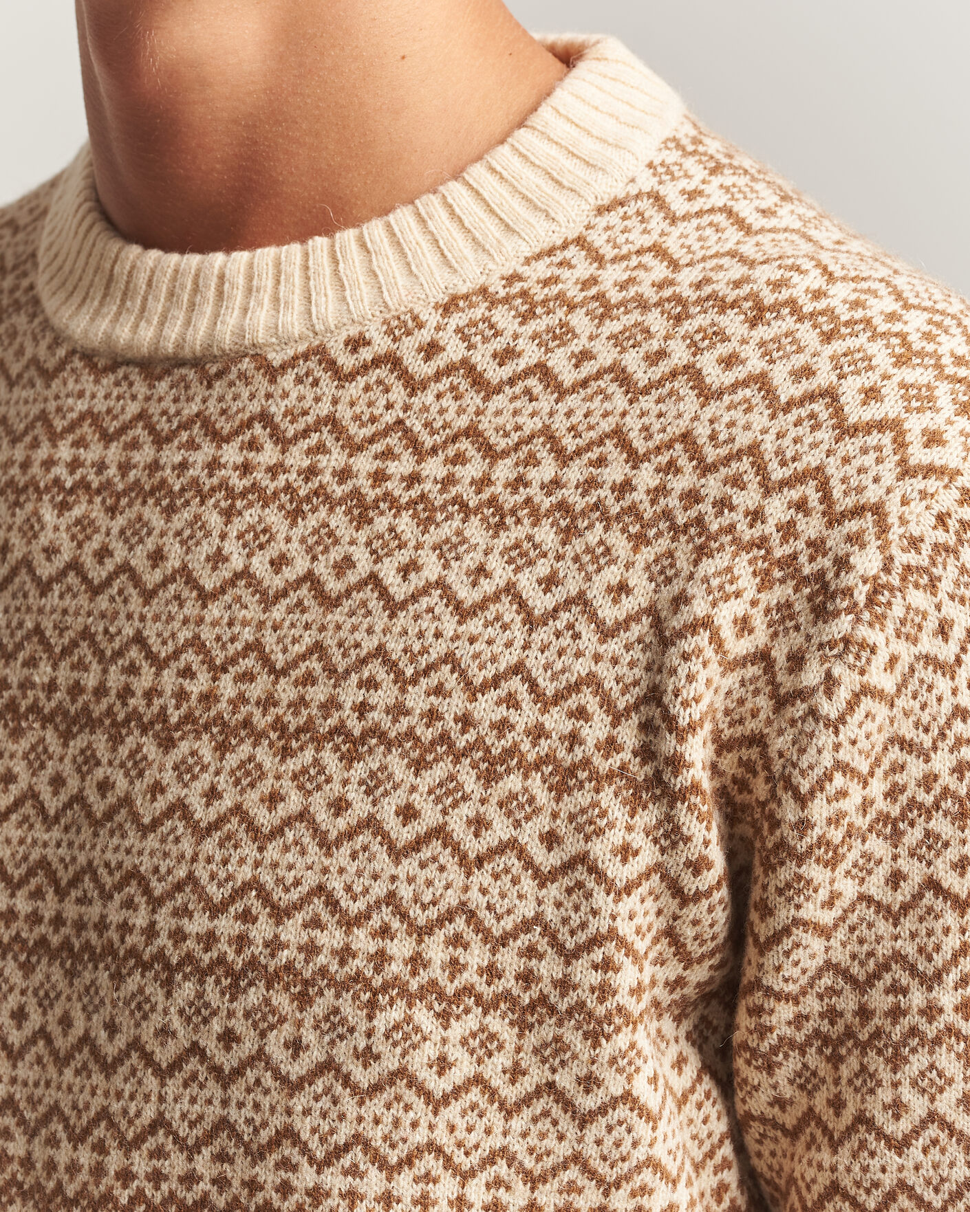 Herre | Trøjer | Patagonia | Recycled Wool Blend Sweater Snow Squail Natural