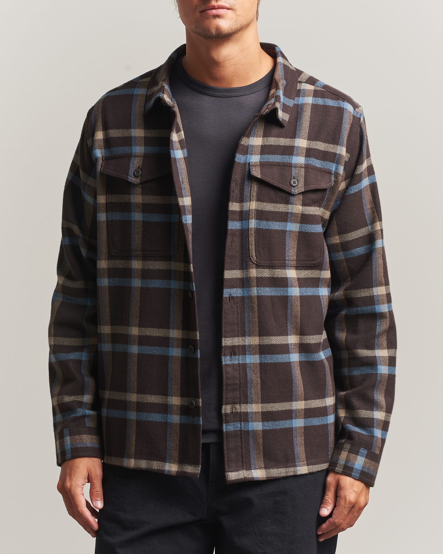 Herre | Skjorter | Patagonia | Fjord Flannel Shirt Den Brown