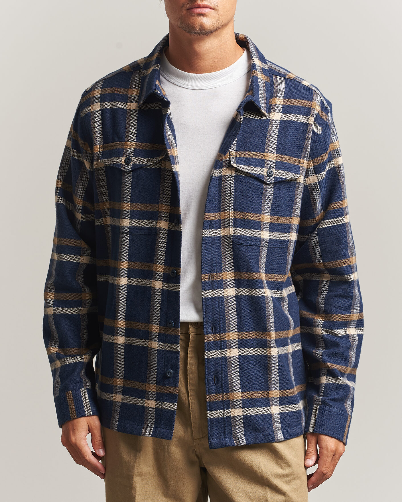 Herre | Skjorter | Patagonia | Fjord Flannel Shirt New Navy