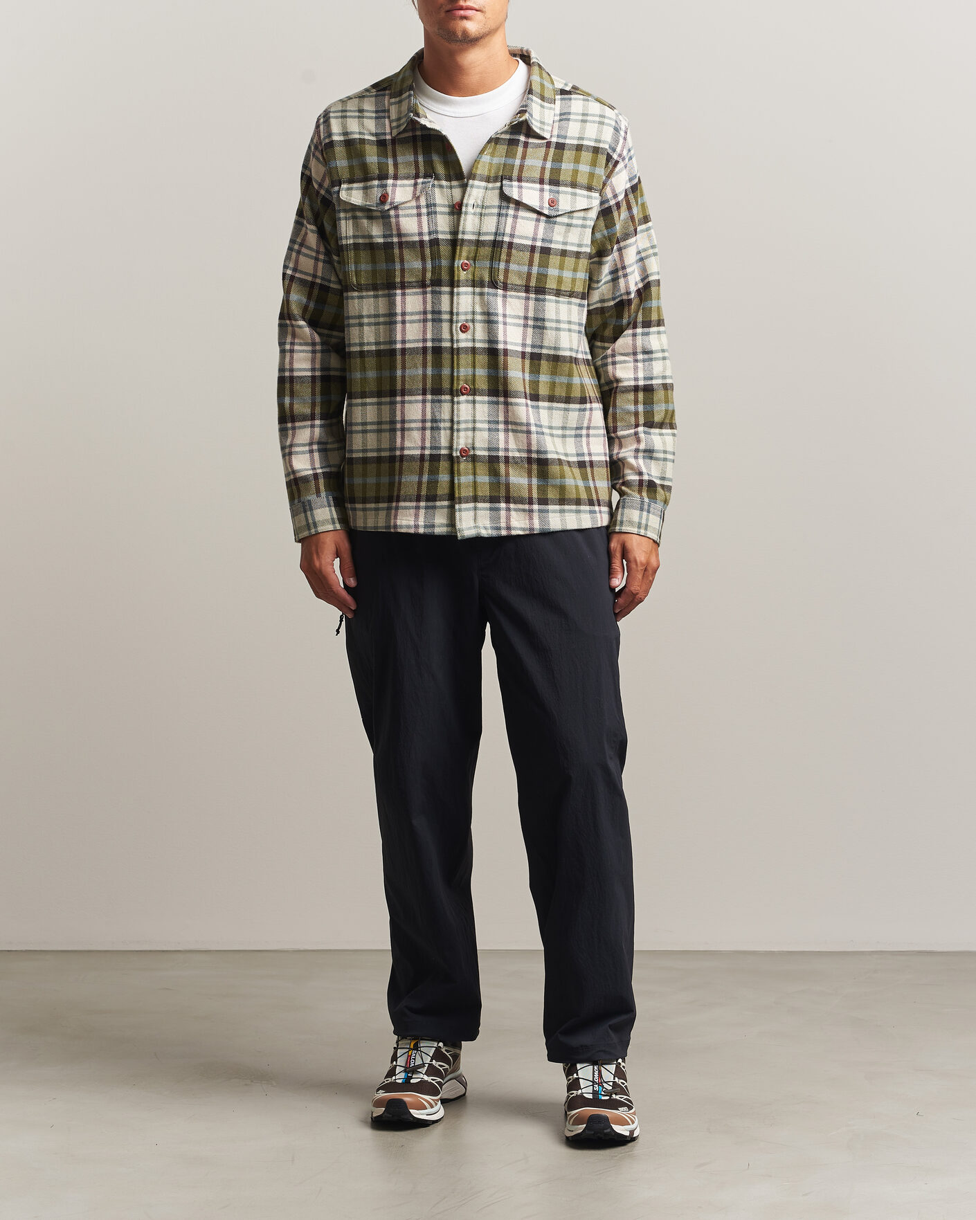 Herre | Skjorter | Patagonia | Fjord Flannel Shirt Weathered Stone
