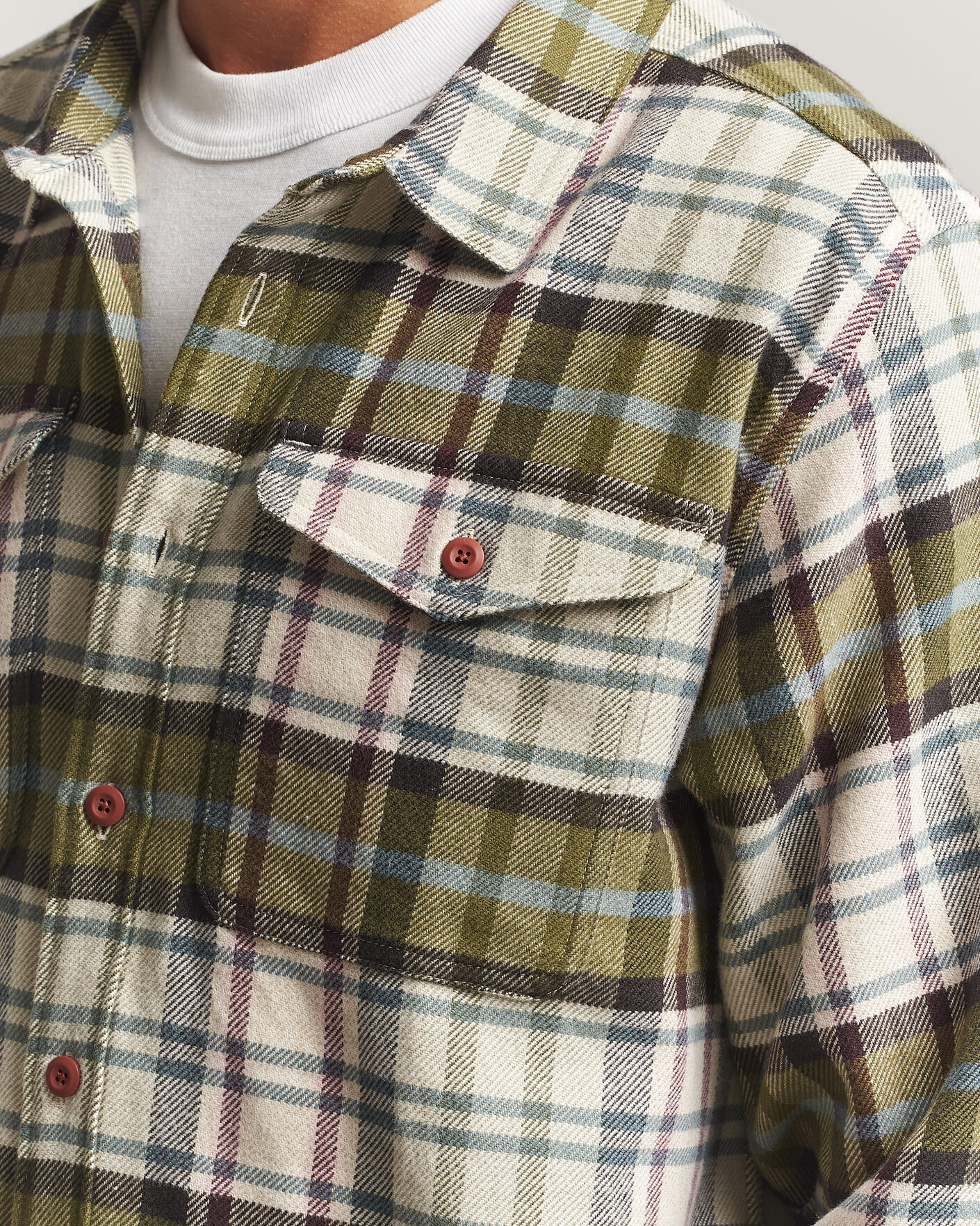 Herre | Skjorter | Patagonia | Fjord Flannel Shirt Weathered Stone
