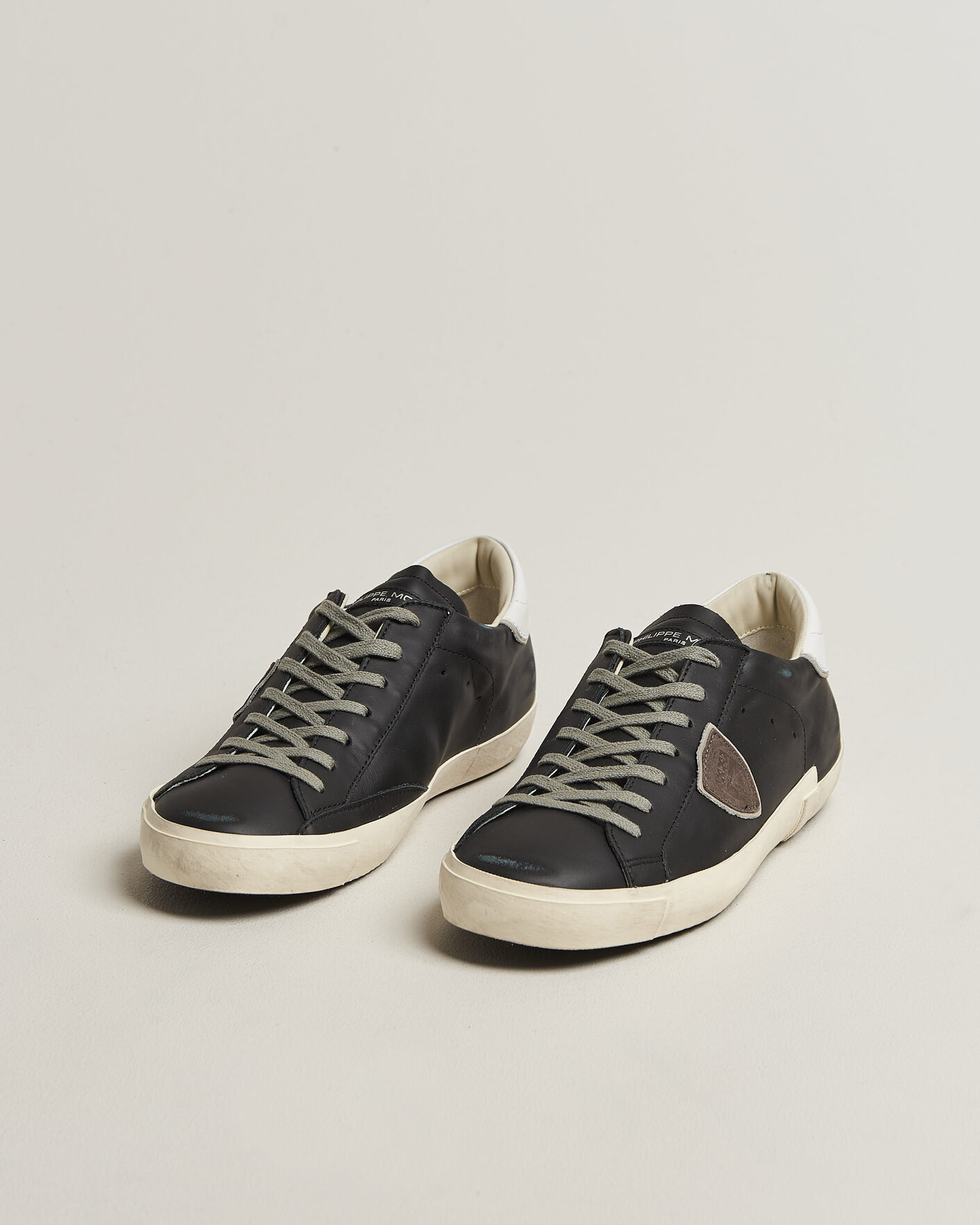 Herre | Sneakers | Philippe Model | PRSX Low Top Suede Sneaker Black/White
