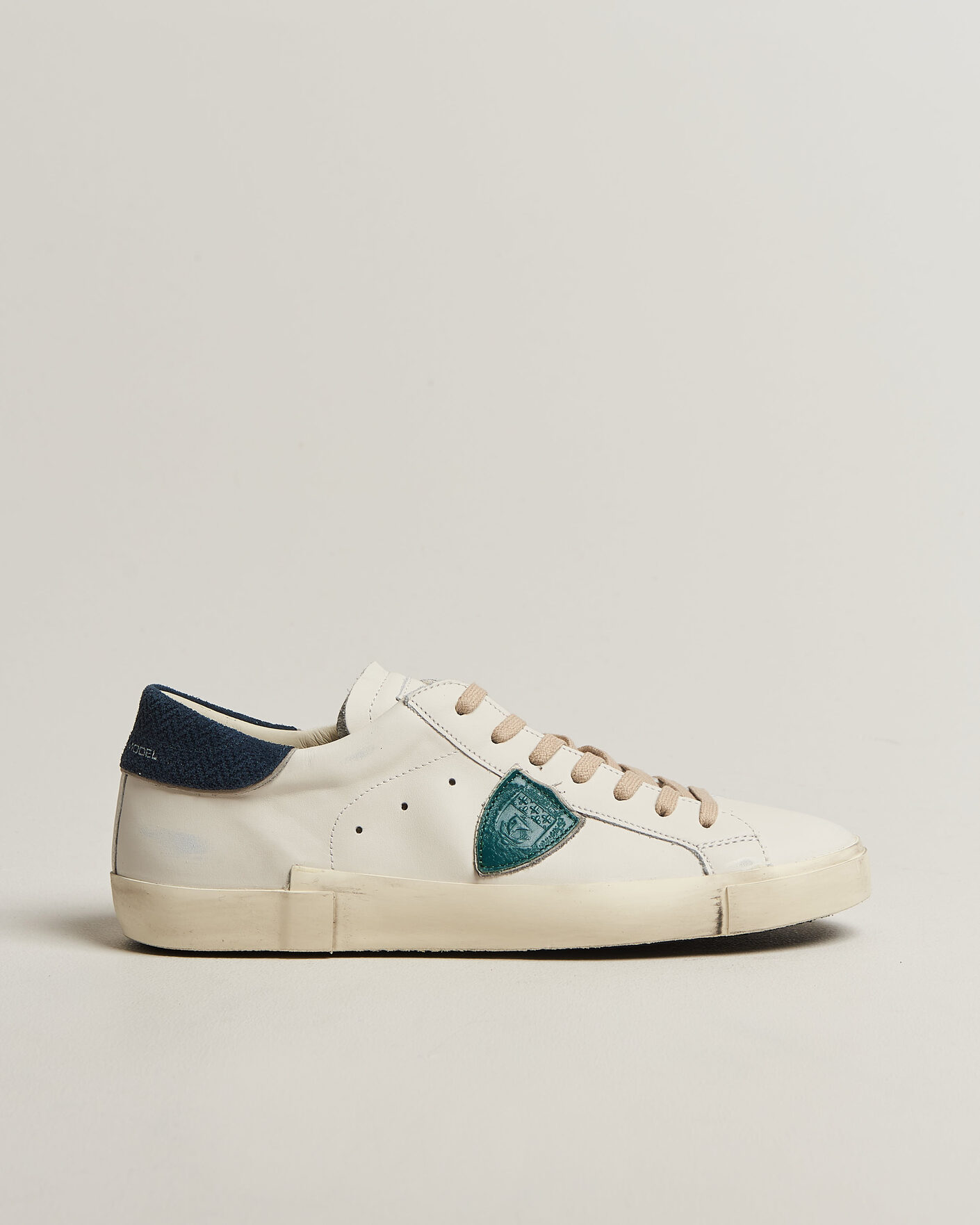 Herre | Sneakers | Philippe Model | PRSX Low Top Suede Sneaker White/Blue