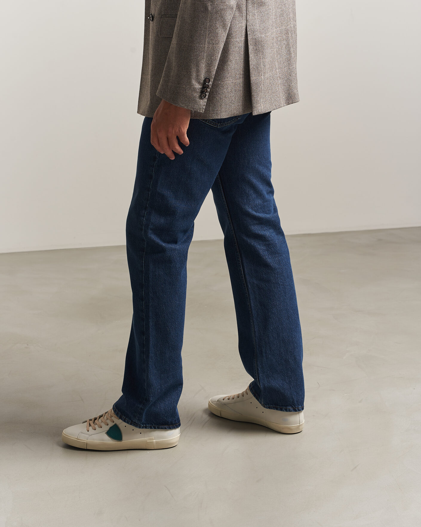 Herre | Sneakers | Philippe Model | PRSX Low Top Suede Sneaker White/Blue