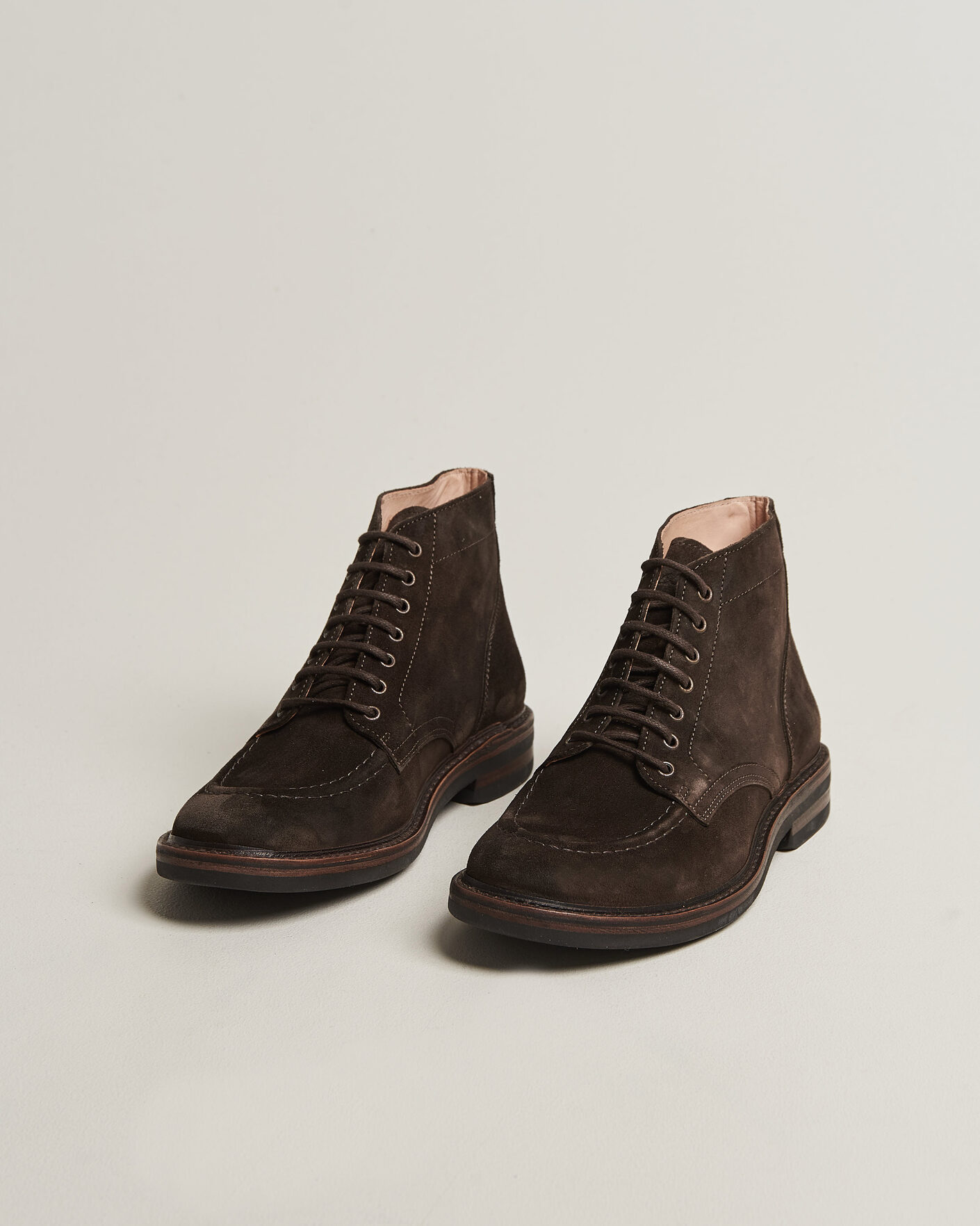 Herre | Støvler | Astorflex | Nuvoflex Dainite Lace Up Boot Dark Brown Suede