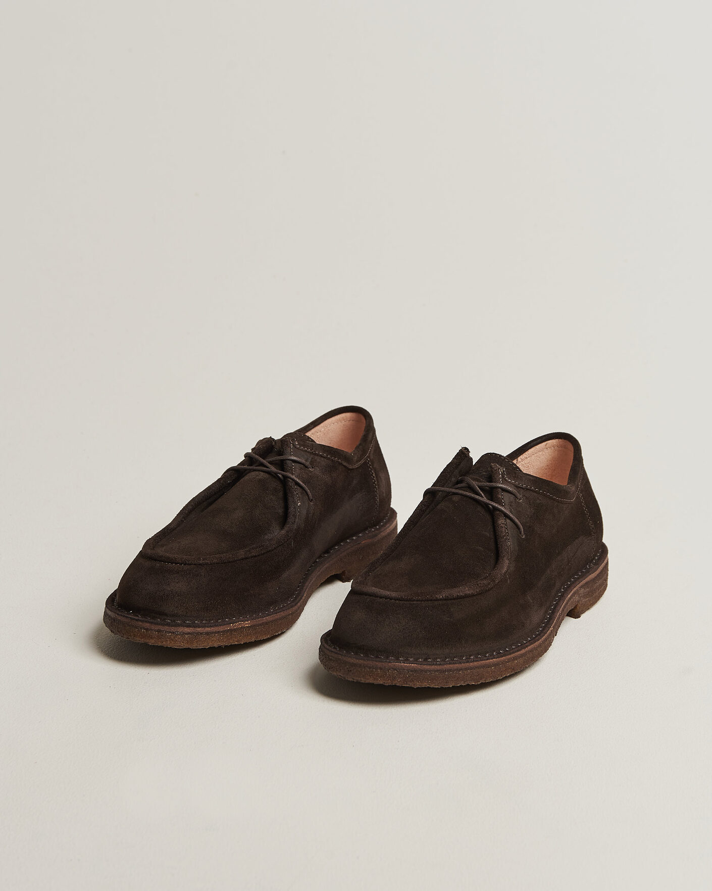 Herre | Derbys | Astorflex | Artflex Moc Toe Dark Brown Suede