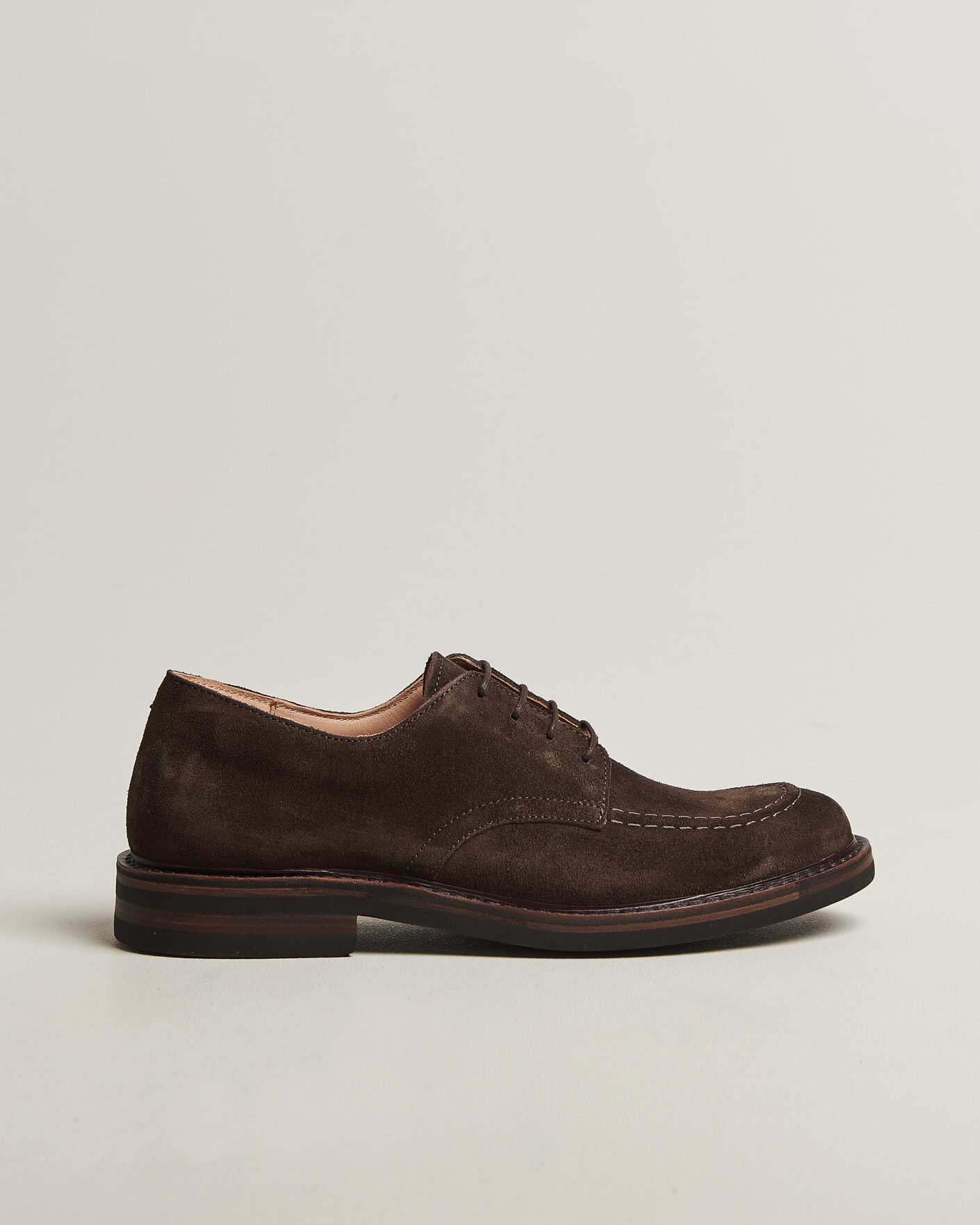 Herre | Derbys | Astorflex | Carlflex Moc Toe Dark Brown Suede