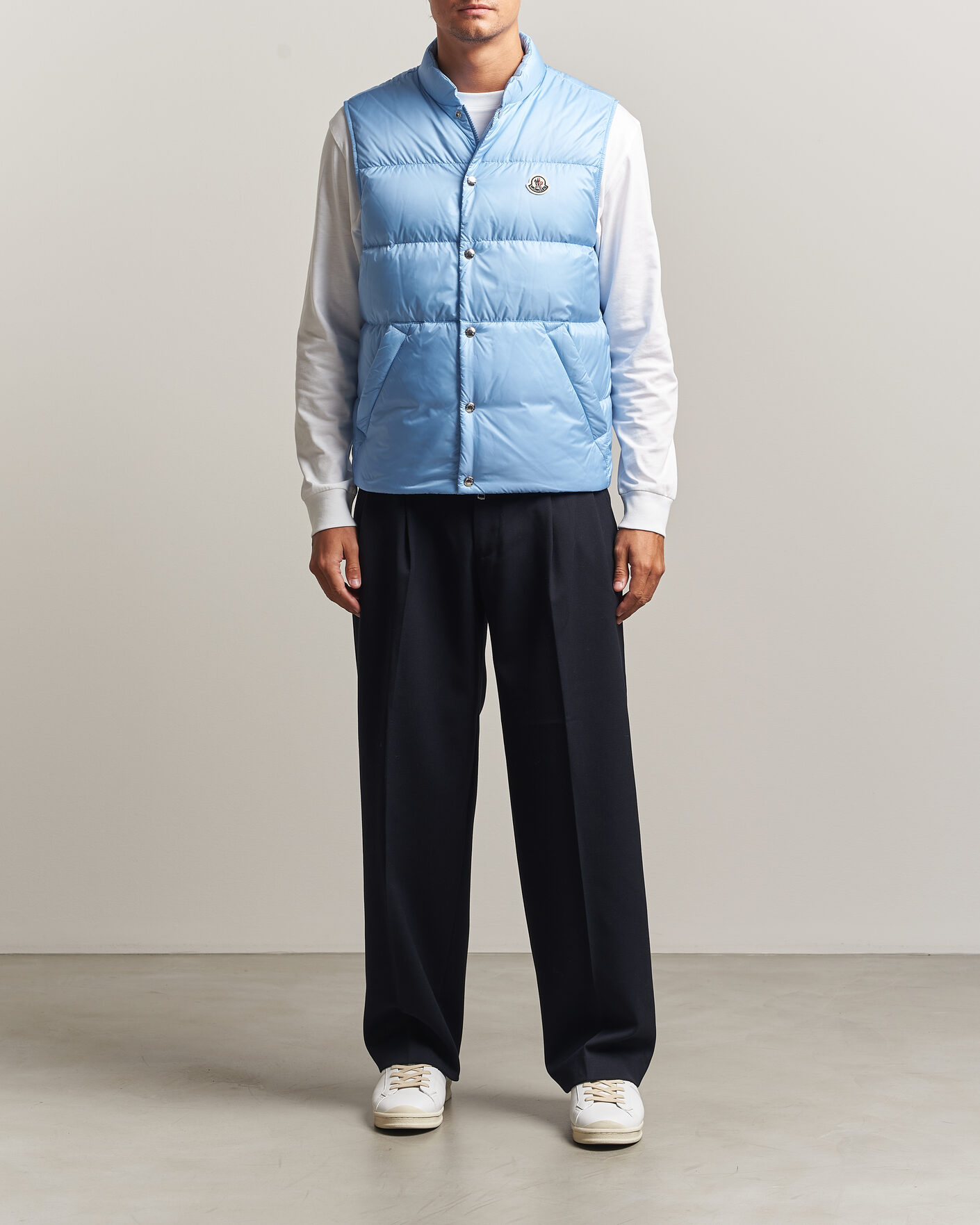 Herre | Veste | Moncler | Tuquerouye Down Vest Light Blue