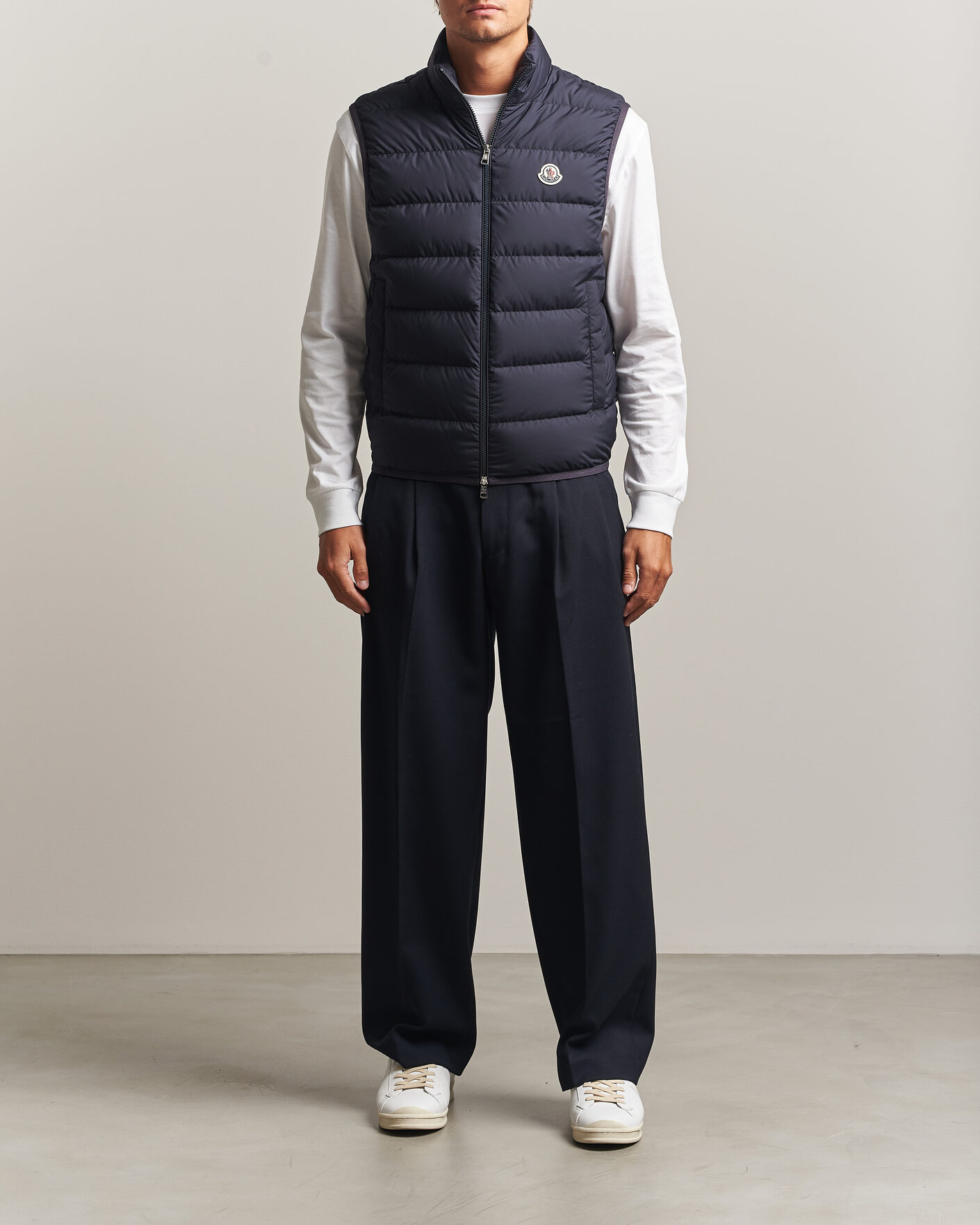 Herre | Veste | Moncler | Contrin Down Vest Navy