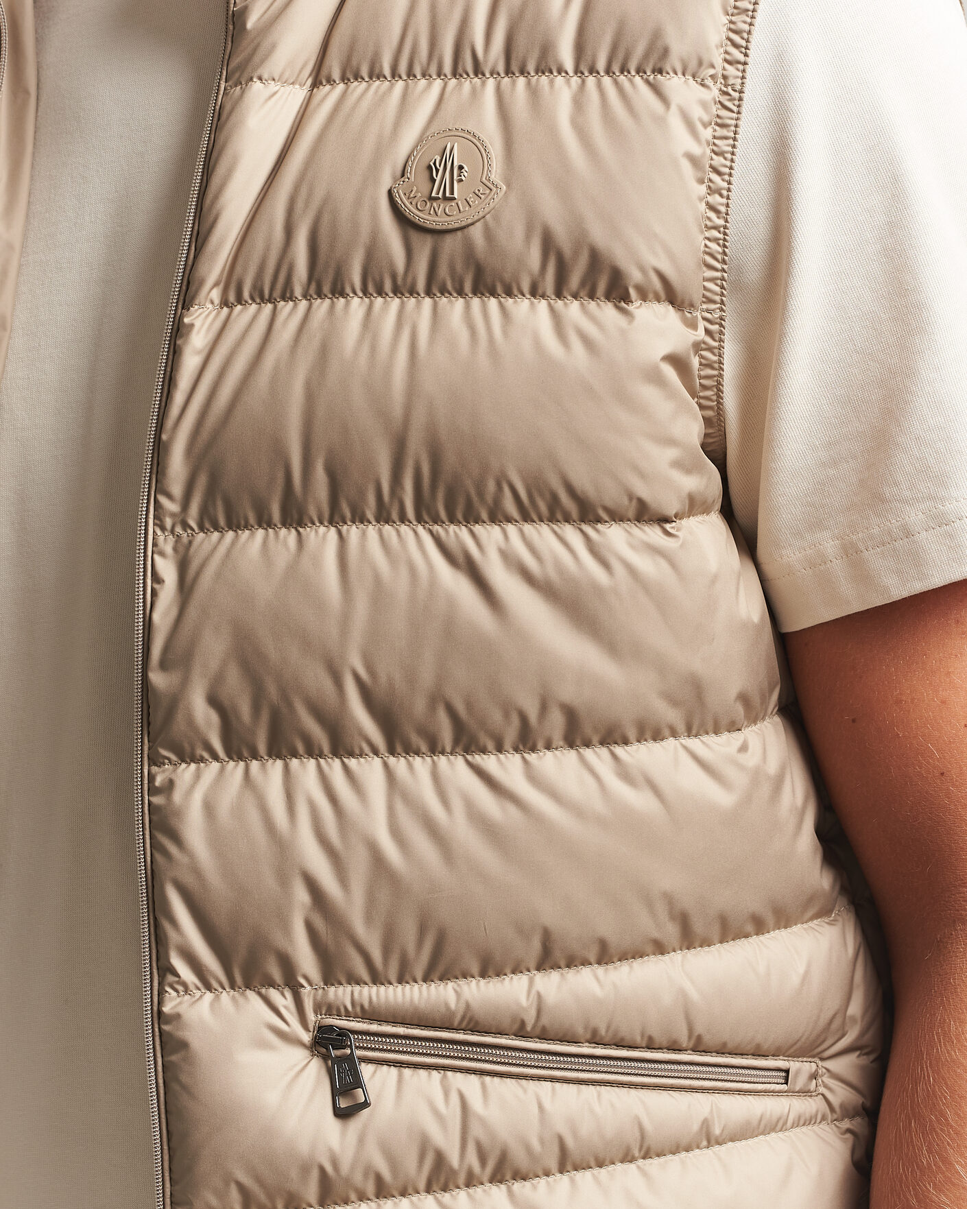 Herre | Veste | Moncler | Treompan Down Vest Brown