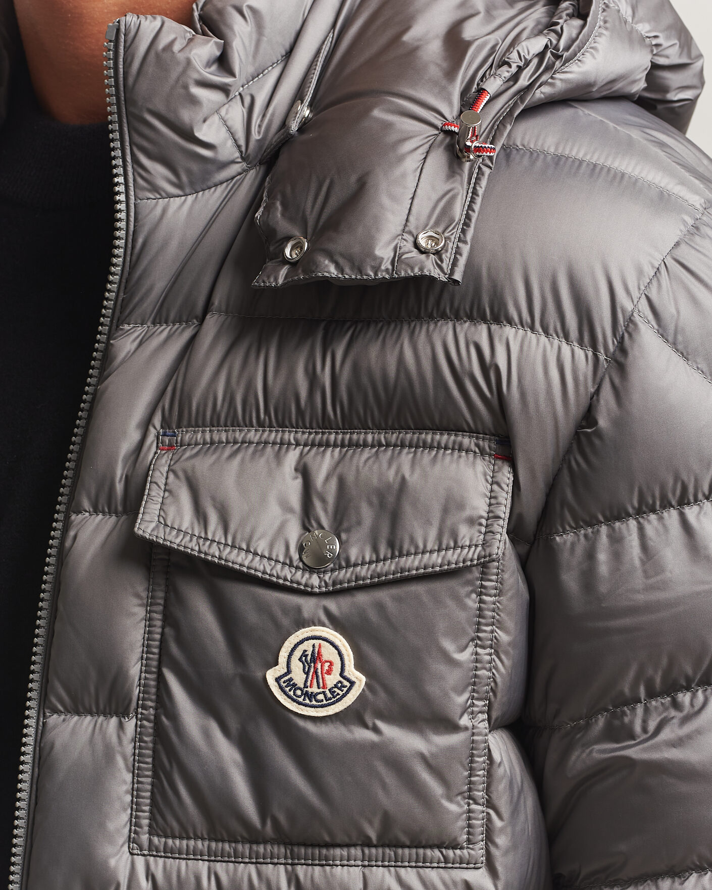 Herre | Jakker | Moncler | Verith Hooded Down Jacket Grey