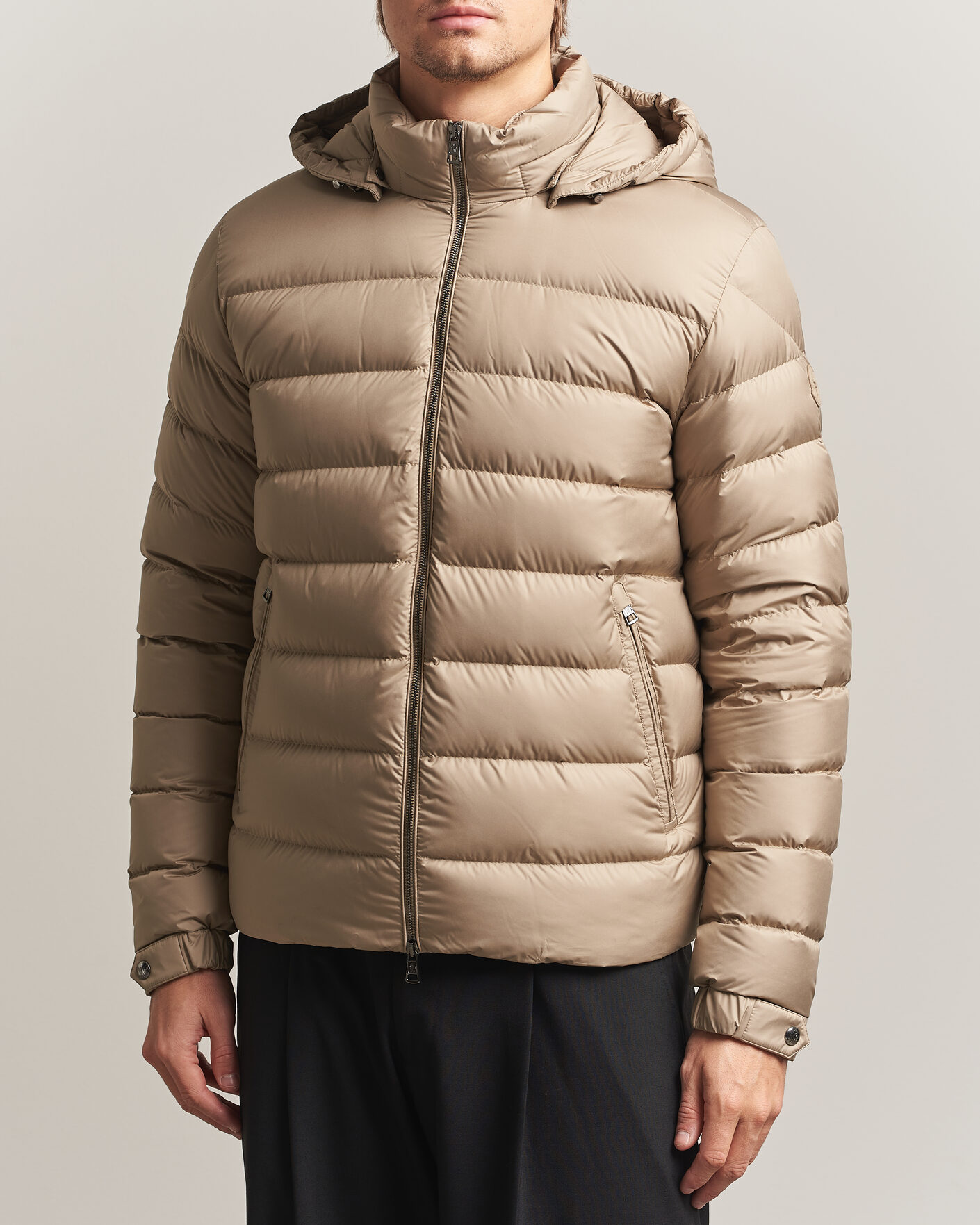Herre | Jakker | Moncler | Arneb Hooded Down Jacket Brown