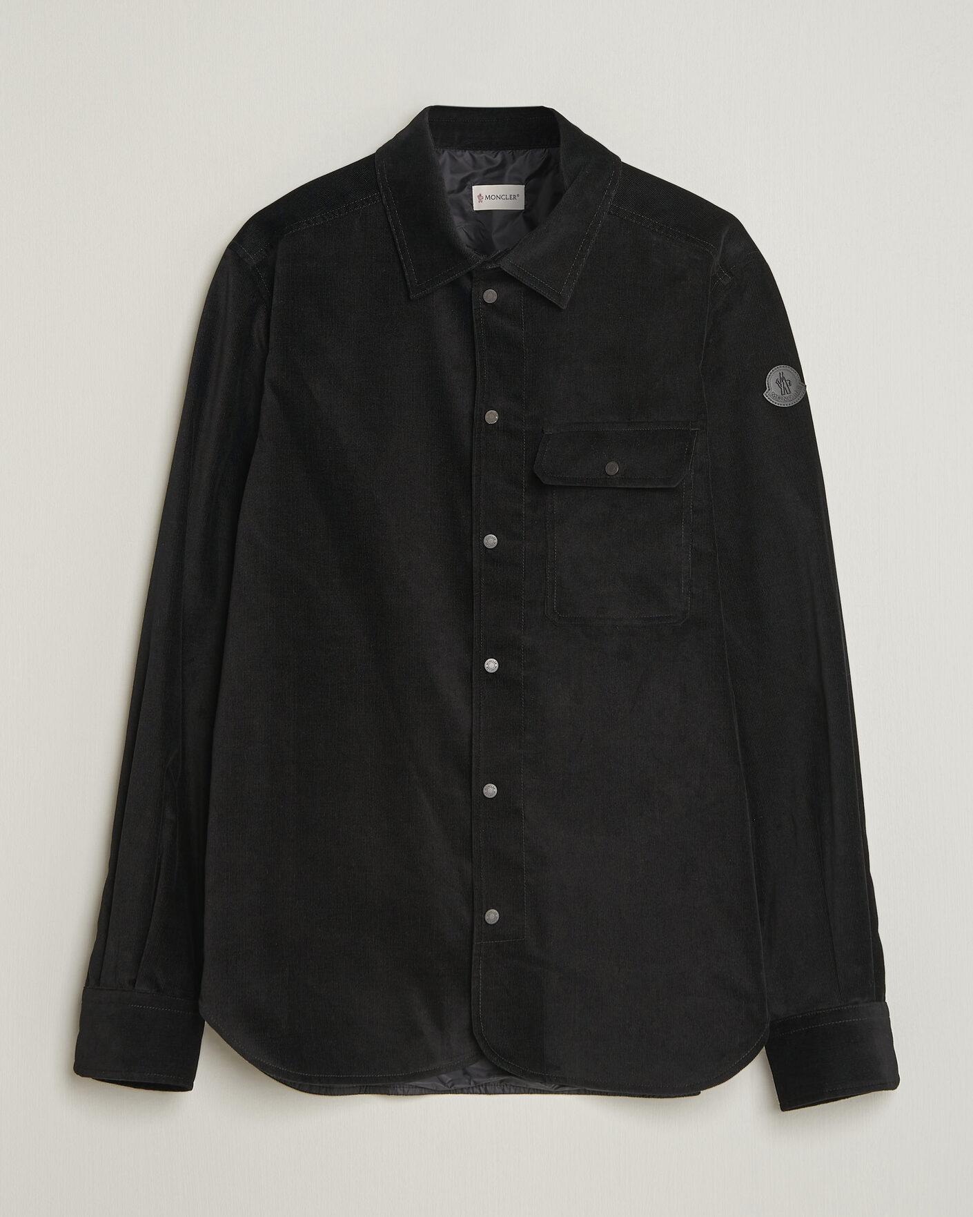 Herre | Skjorter | Moncler | Corduroy Overshirt Black