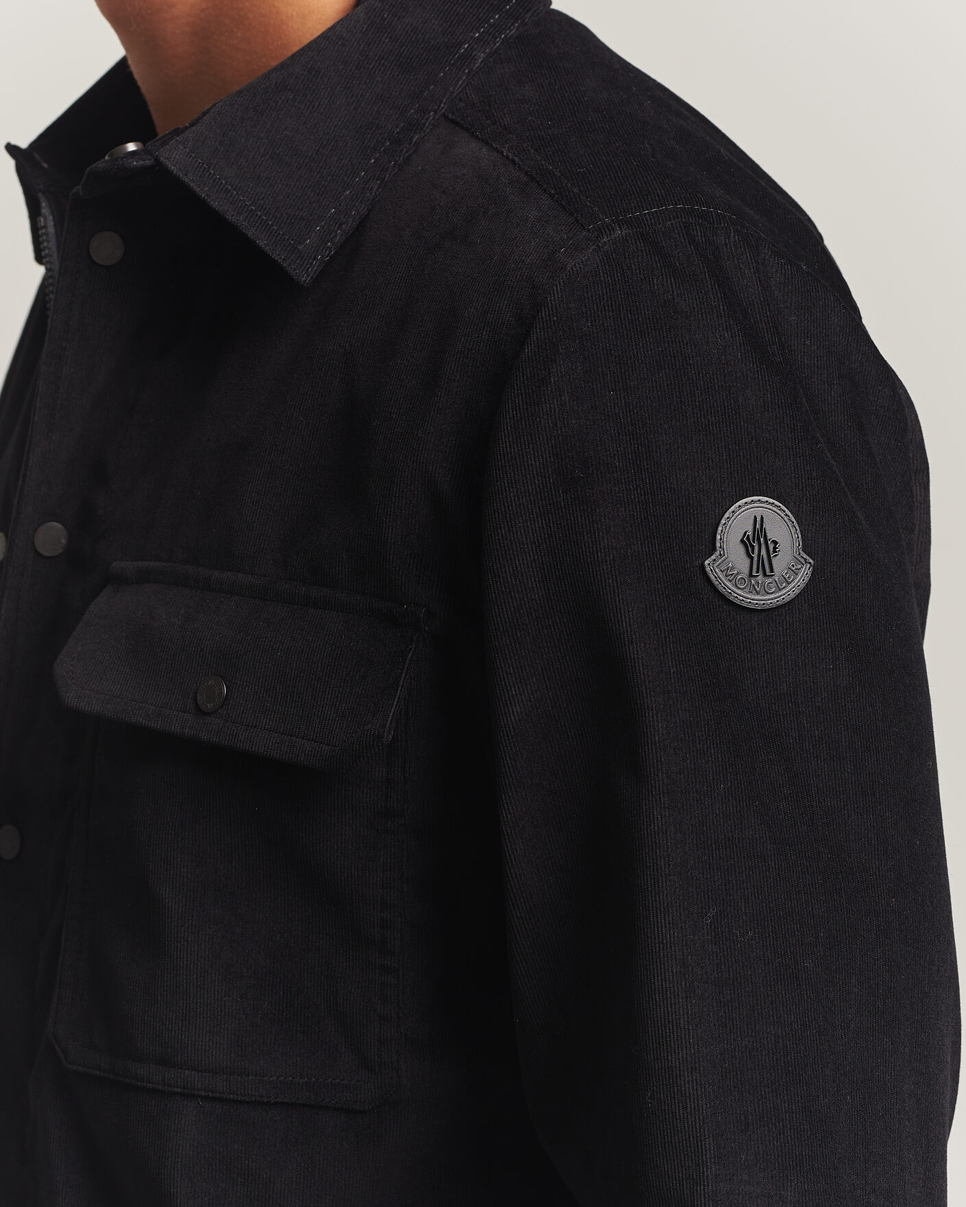 Herre | Skjorter | Moncler | Corduroy Overshirt Black