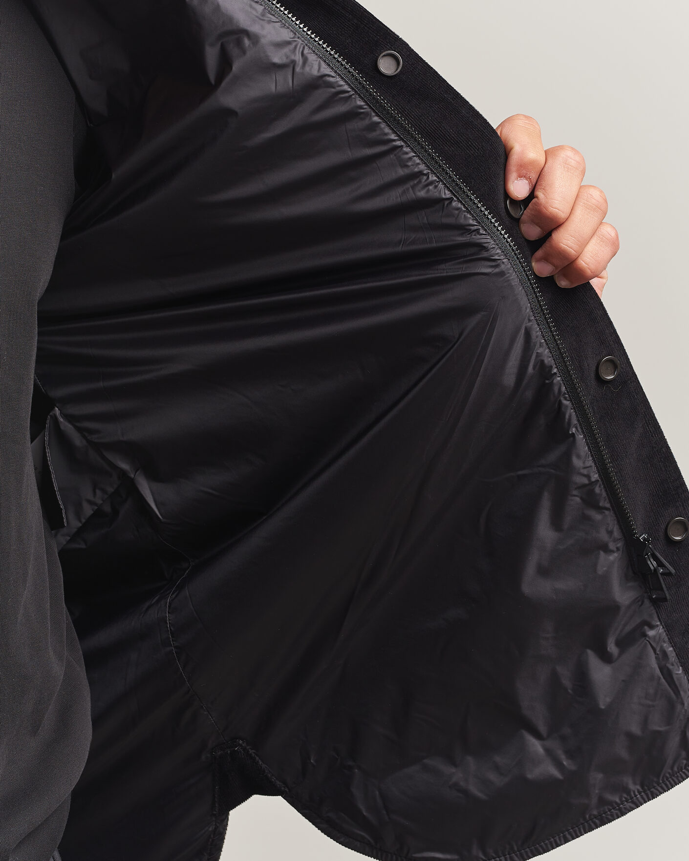 Herre | Skjorter | Moncler | Corduroy Overshirt Black