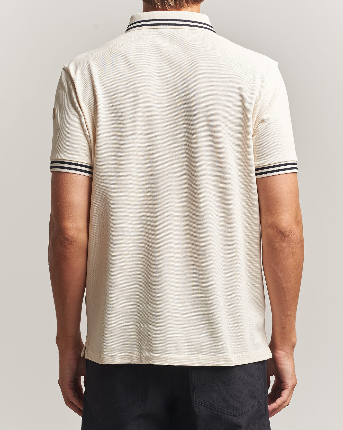 Herre | Polotrøjer | Moncler | Contrast Collar Polo Off White