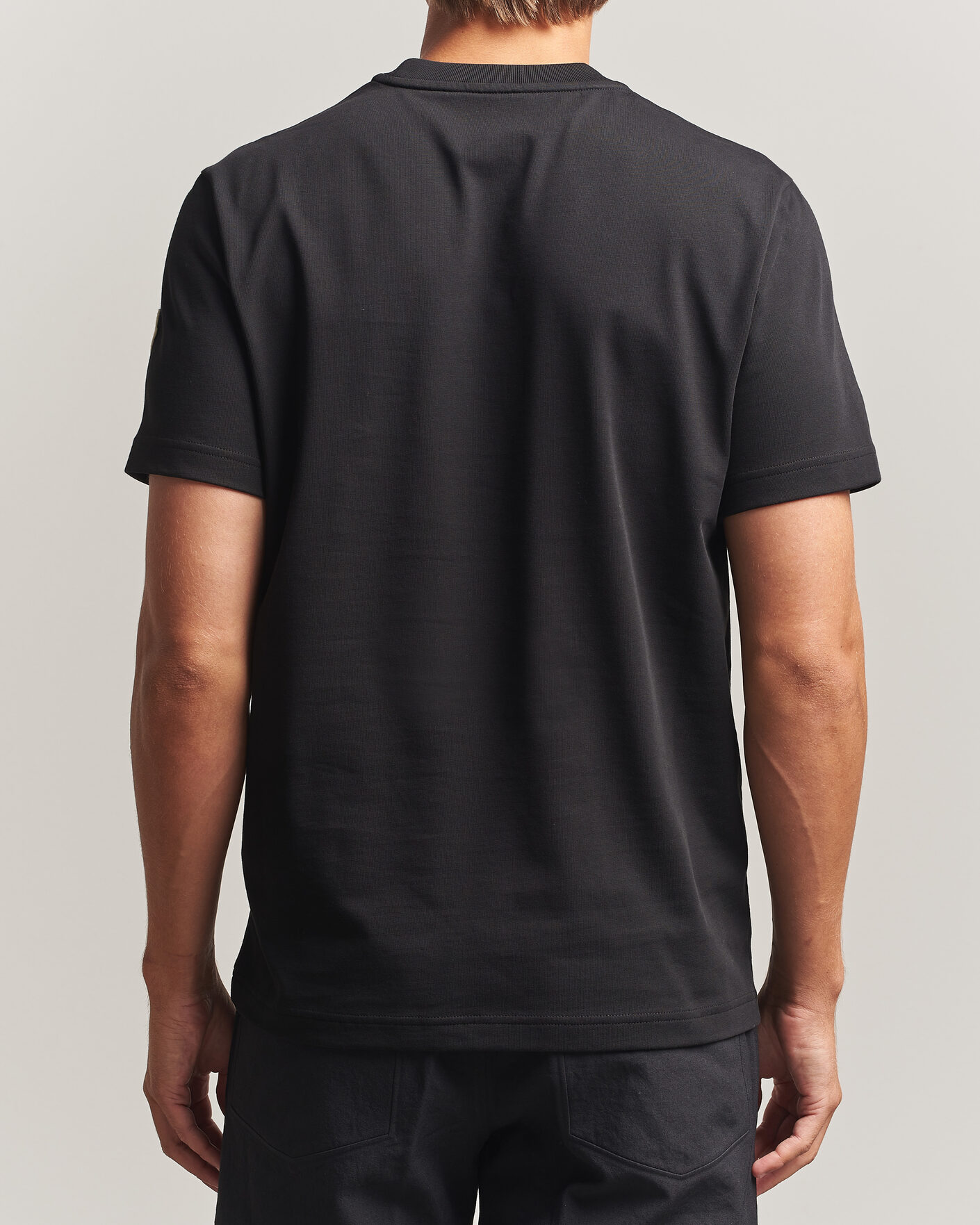 Herre | T-Shirts | Moncler | College Logo T-Shirt Black
